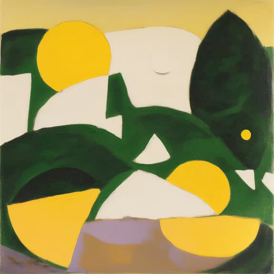 Elemental effortless study of semi-abstract natural landscapes #13