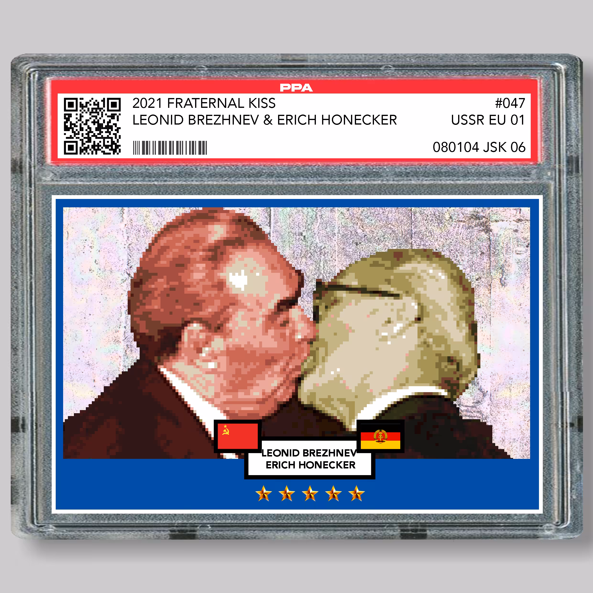 047 Leonid Brezhnev & Erich Honecker "Kiss"