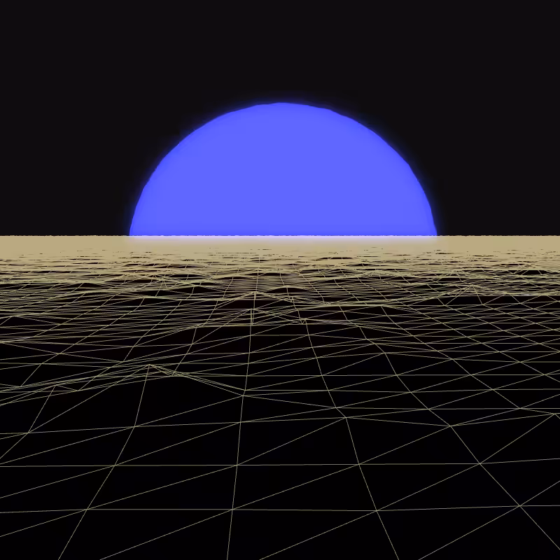 Generative Retrowave Field #63