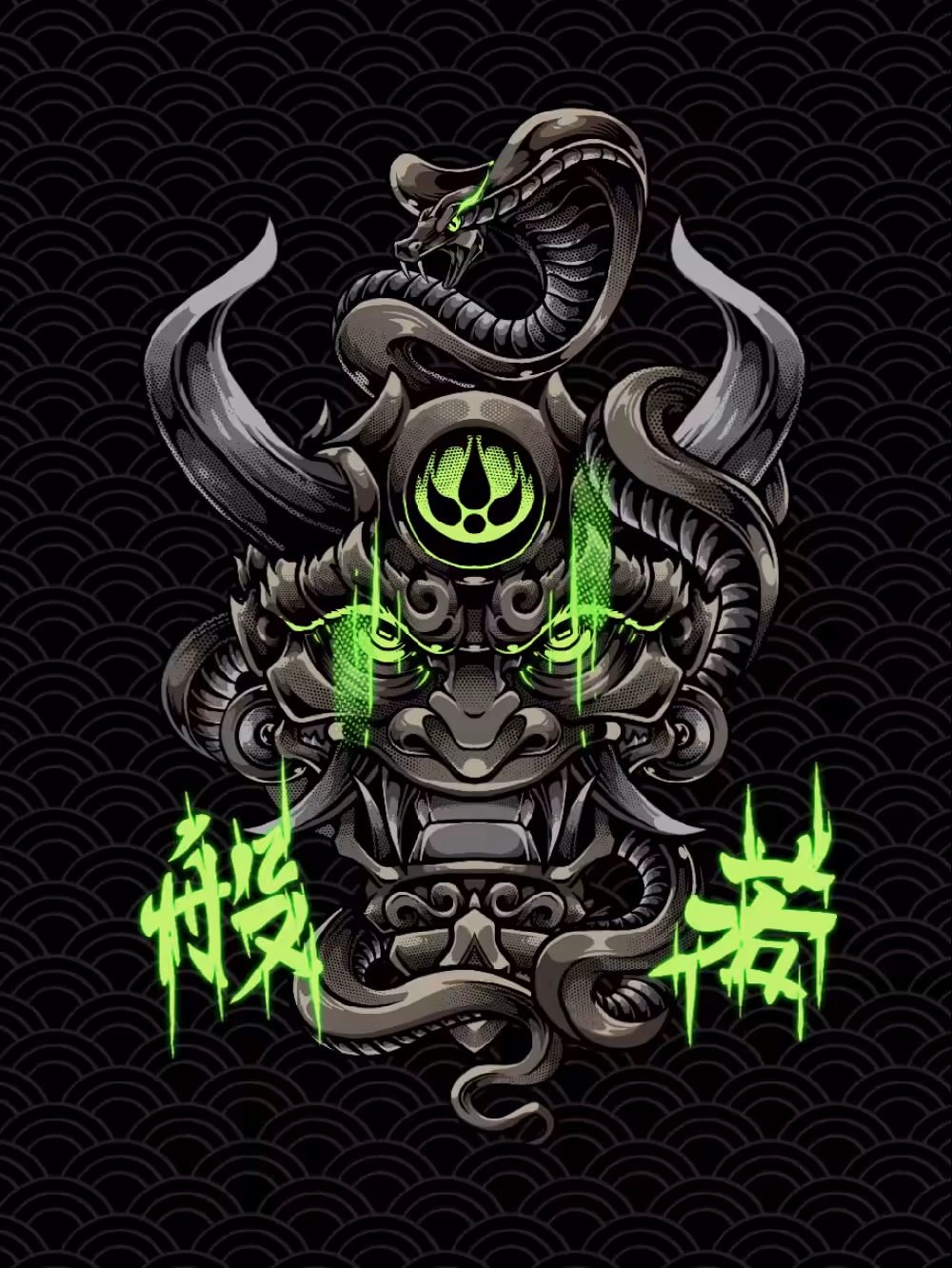 Venom Hannya Mask