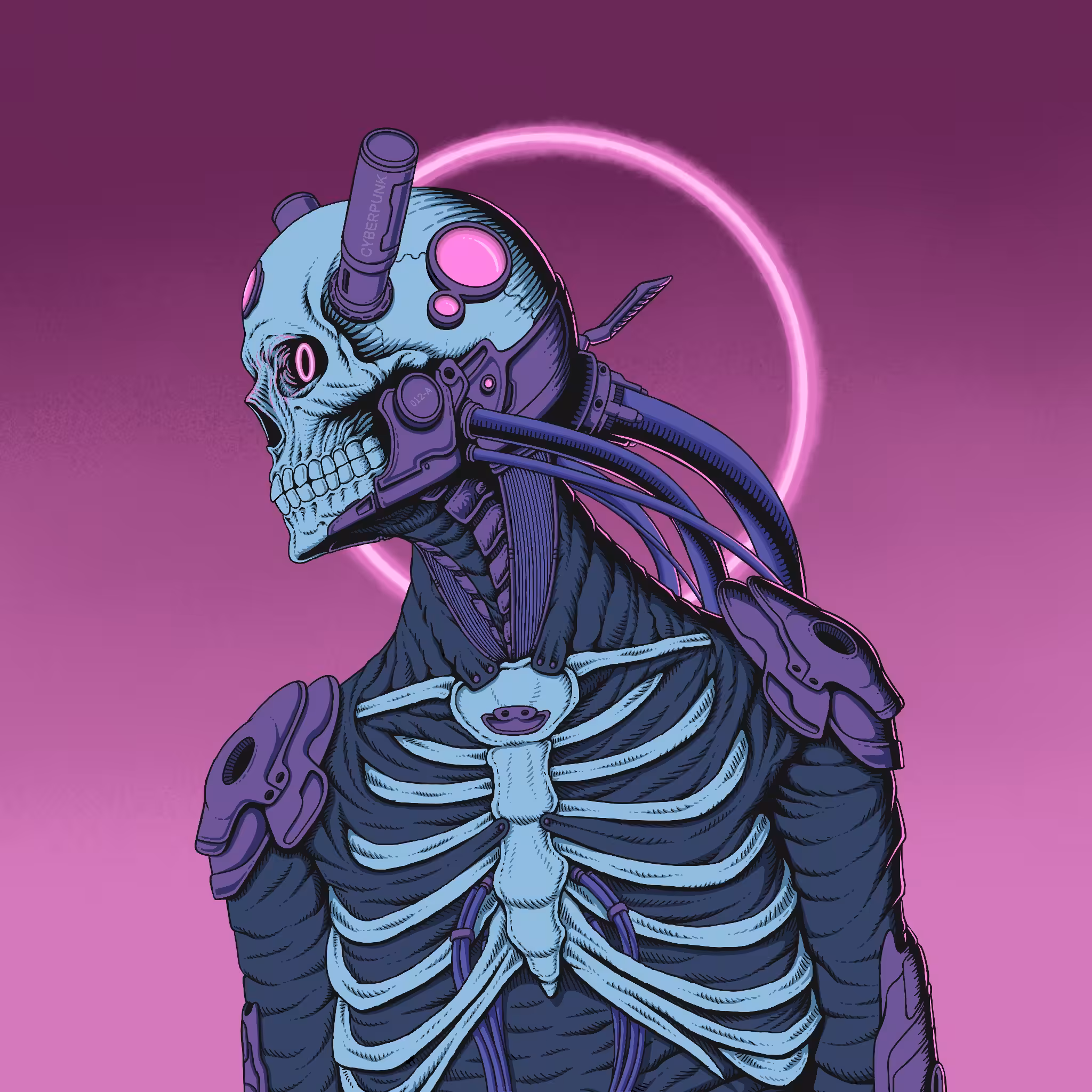 SKULL CYBERPUNK 012-A