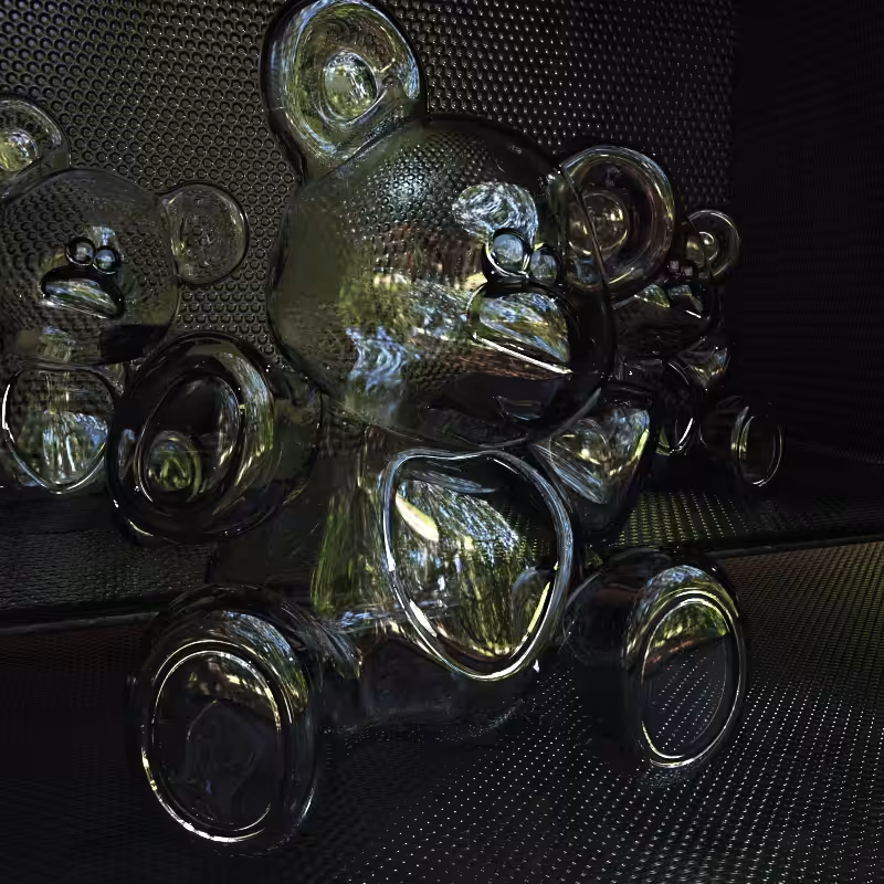Dubstep Crystal Teddy Bear