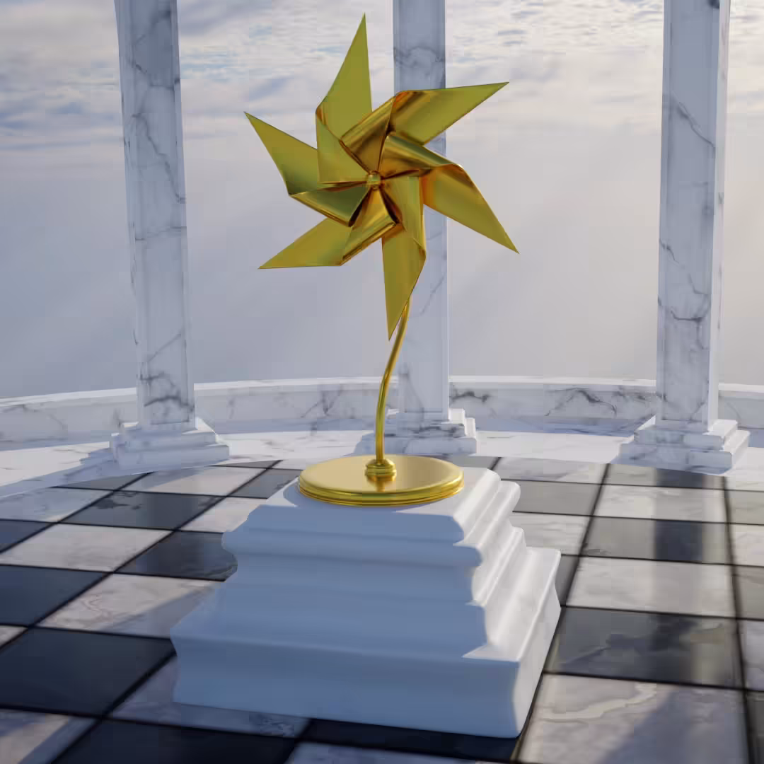 3D pinwheel #59 The fallen angel has ascended to heaven again