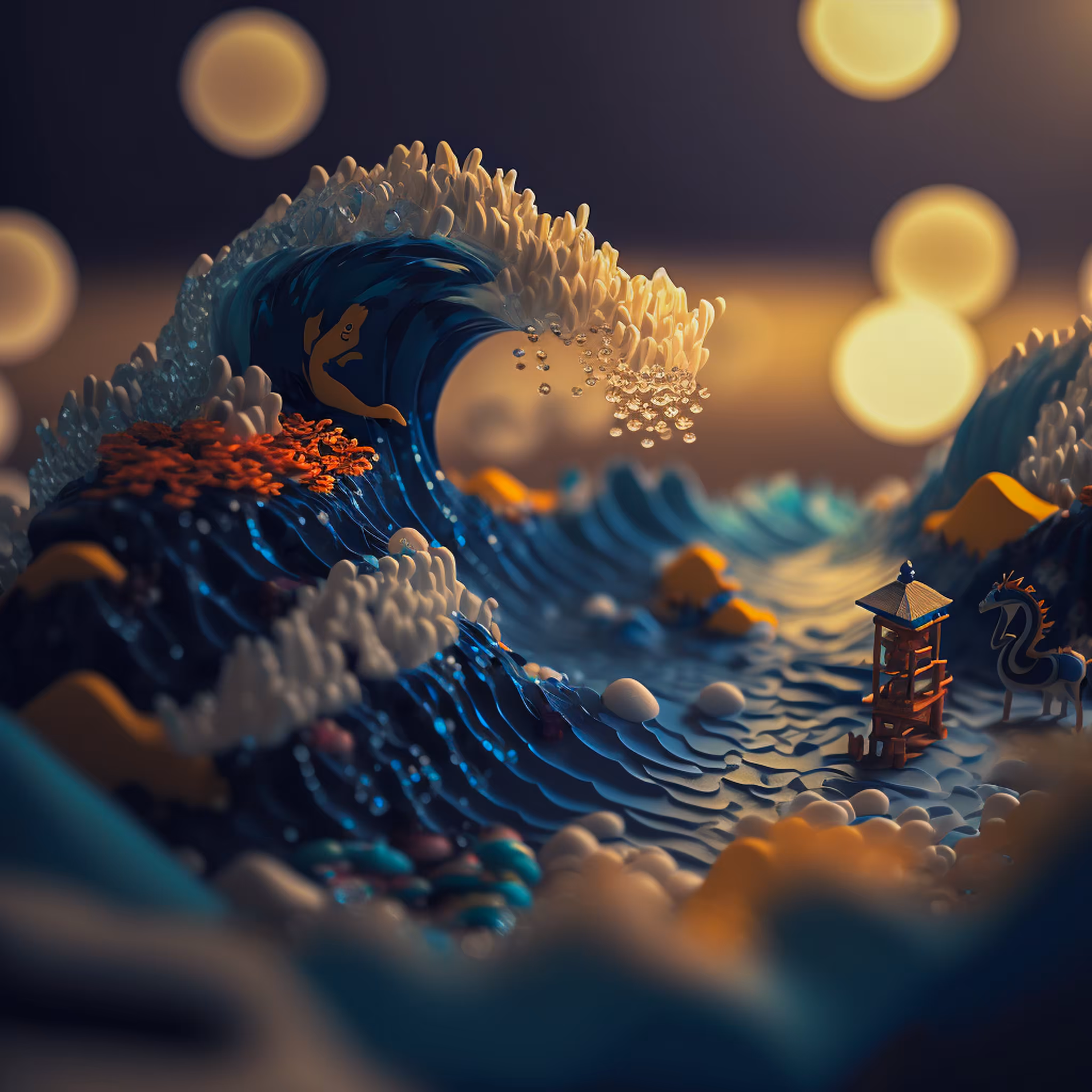Dioramas - The Great Wave : 27