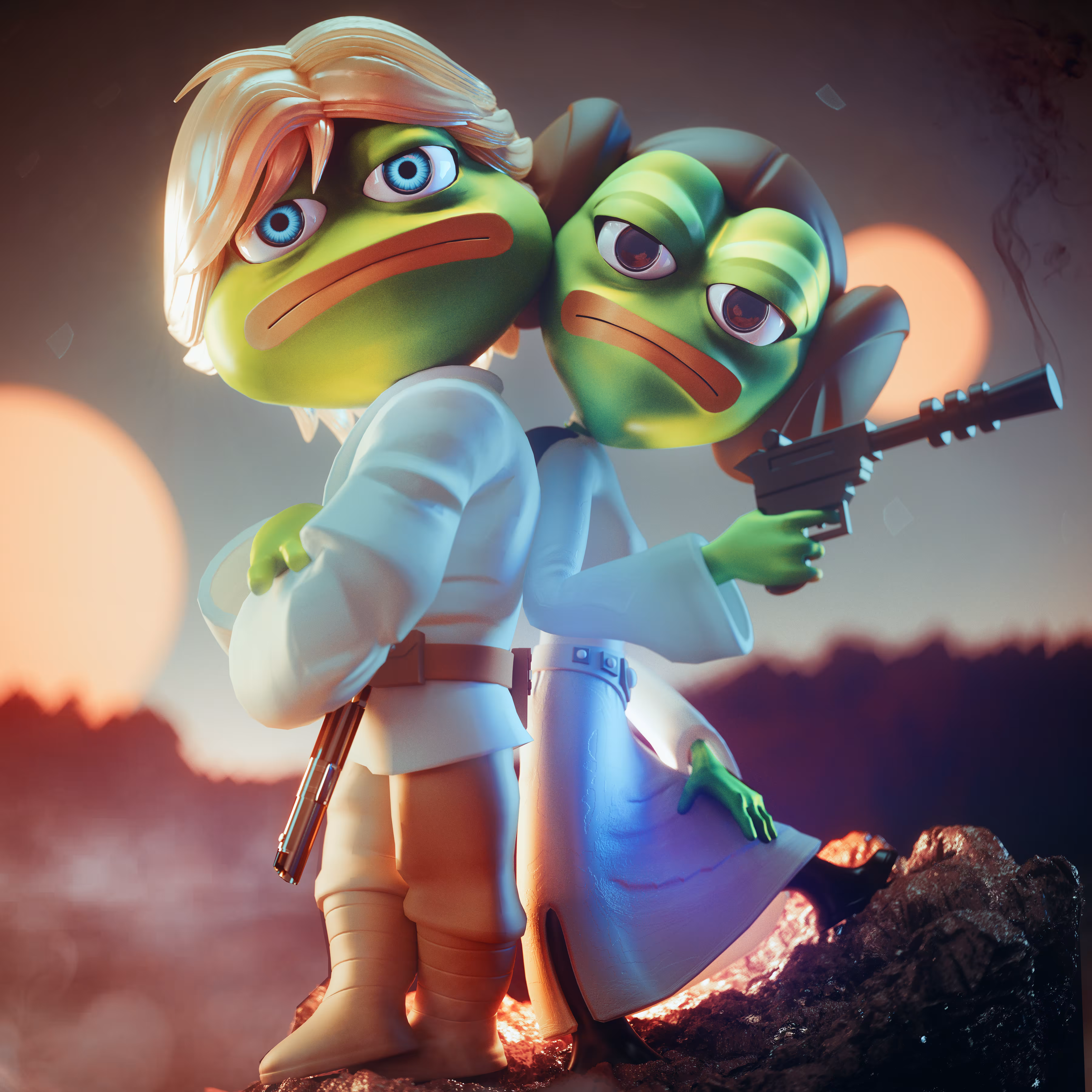 メカ Luke & Leia 🐸