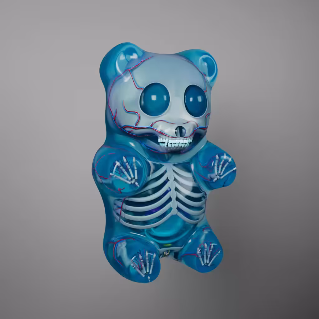 Gummi Bear Anatomy (Blue Raspberry)