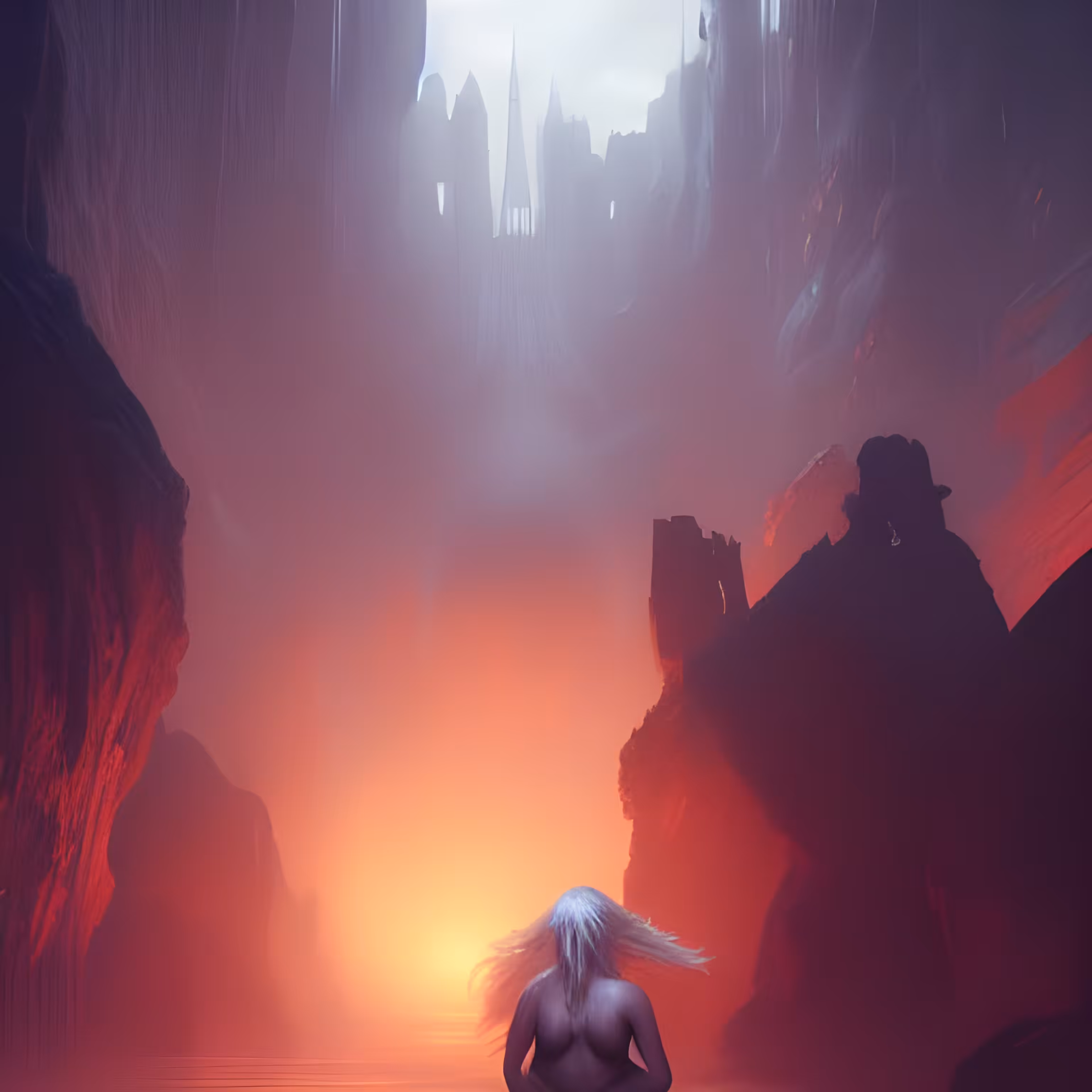 In the ravine