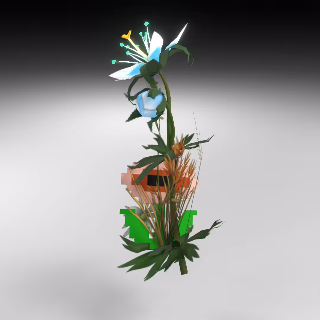 Hand-hacked Bouquet 53