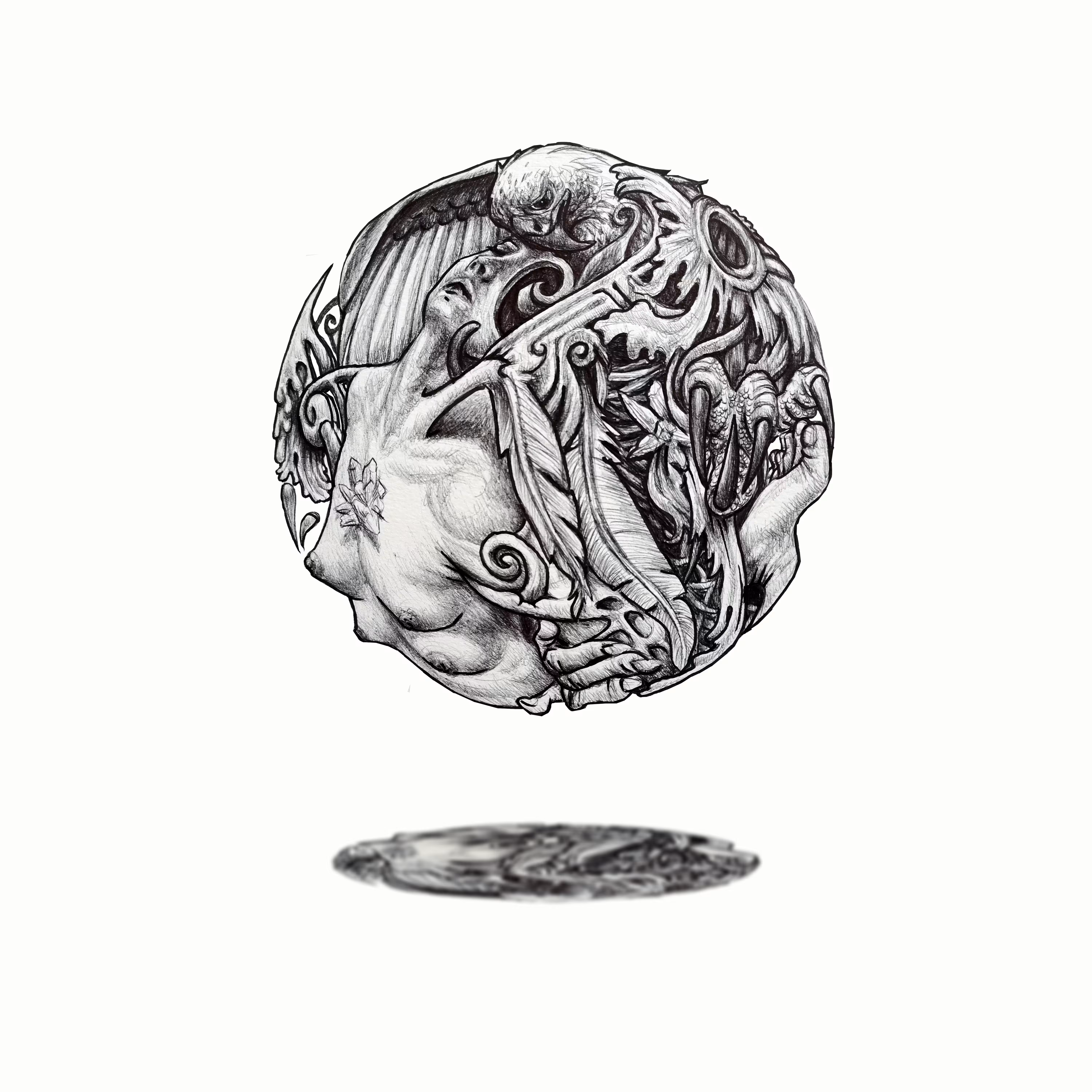 crystal heart sphere