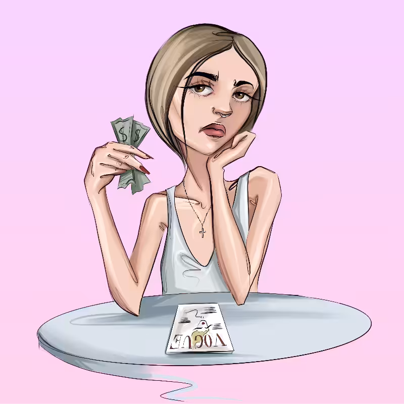 Girl at the table #38