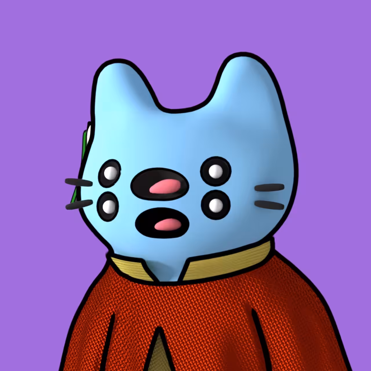 #2351 Cool Cats NFT 3D (MT-LE)