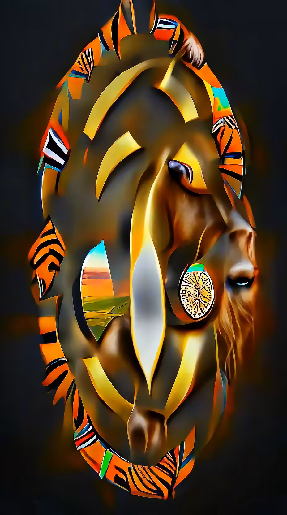 6 Tribal Shields - Gaya Tribe
