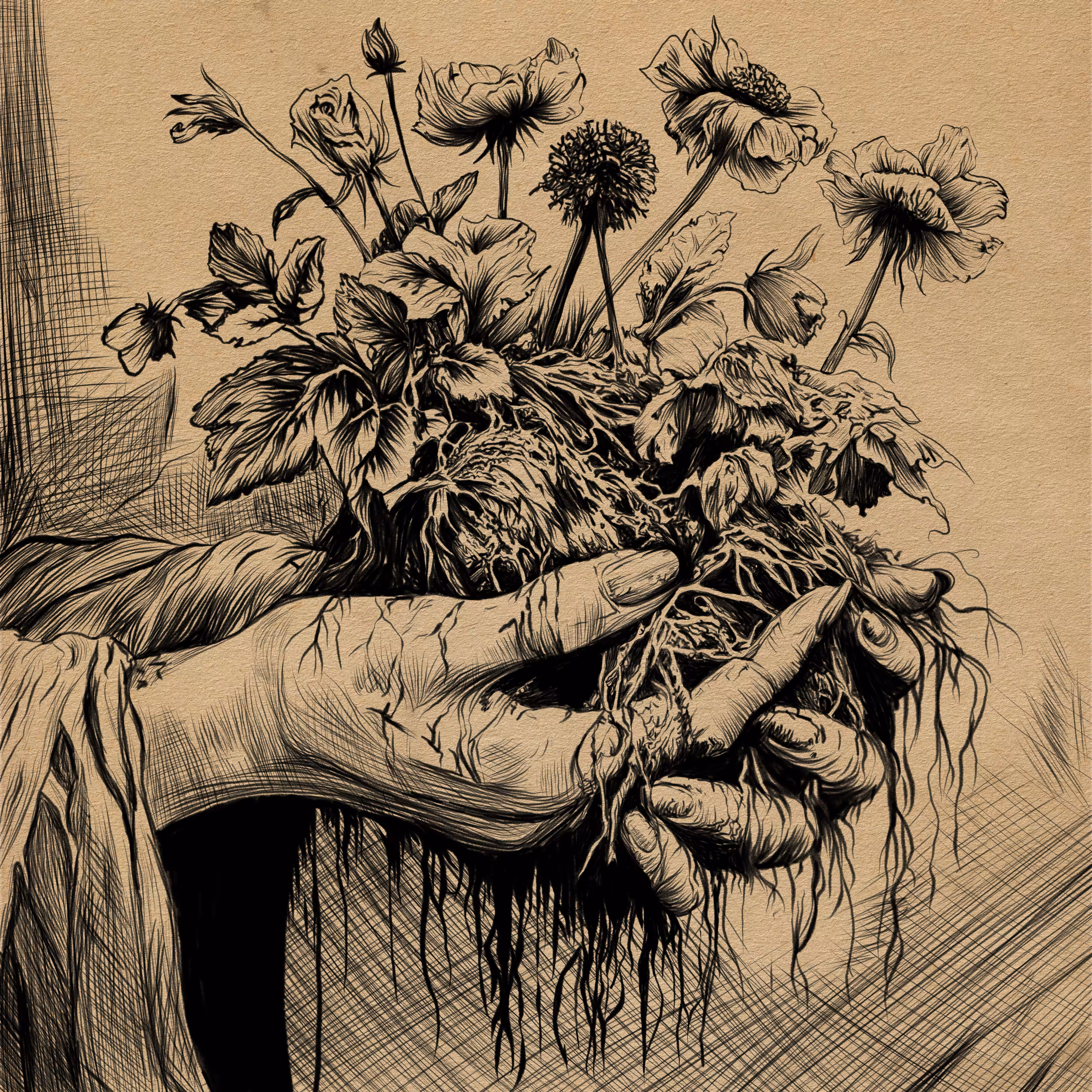 take thou these, dionysos, ere nature fades away