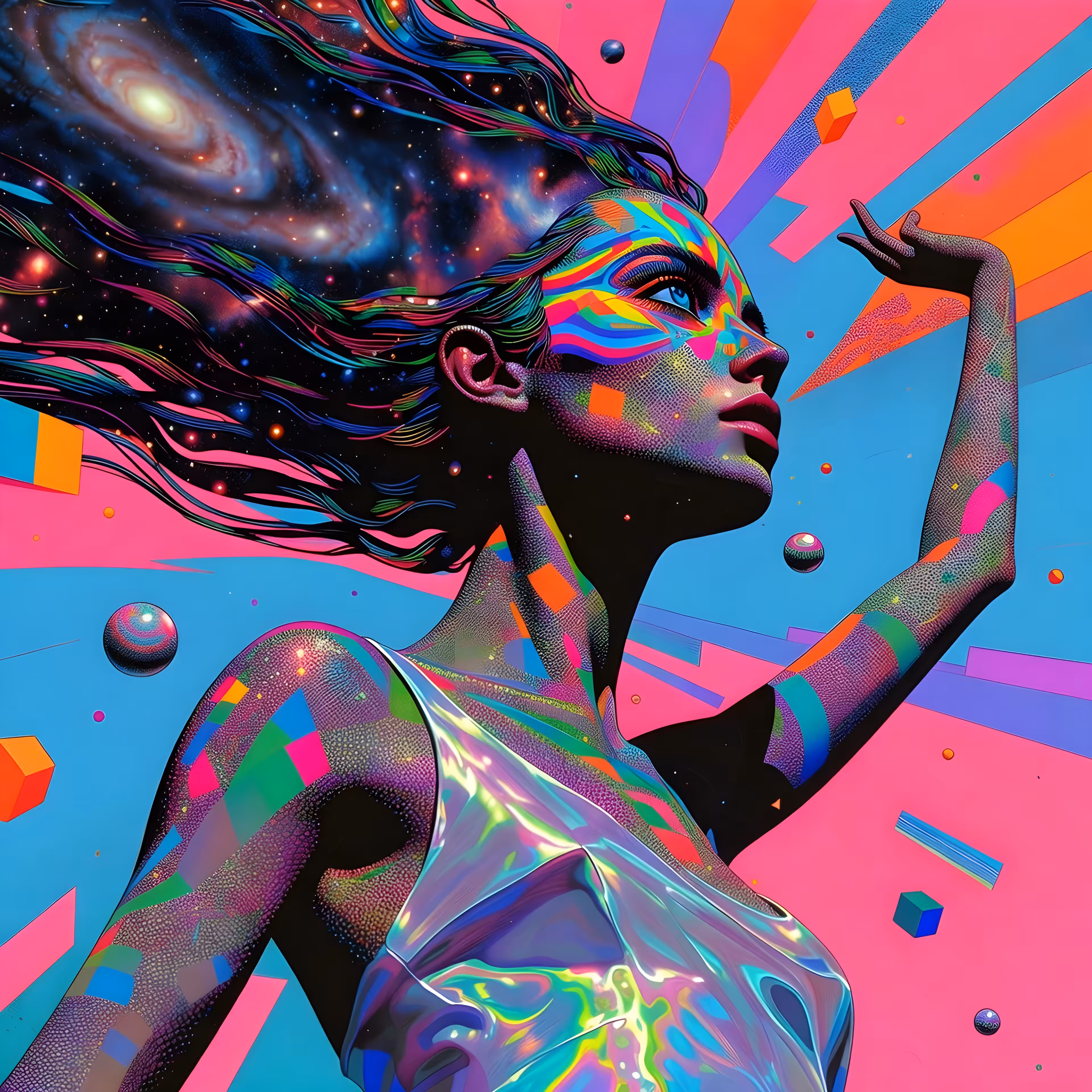 Ascendant Through the Neon Void