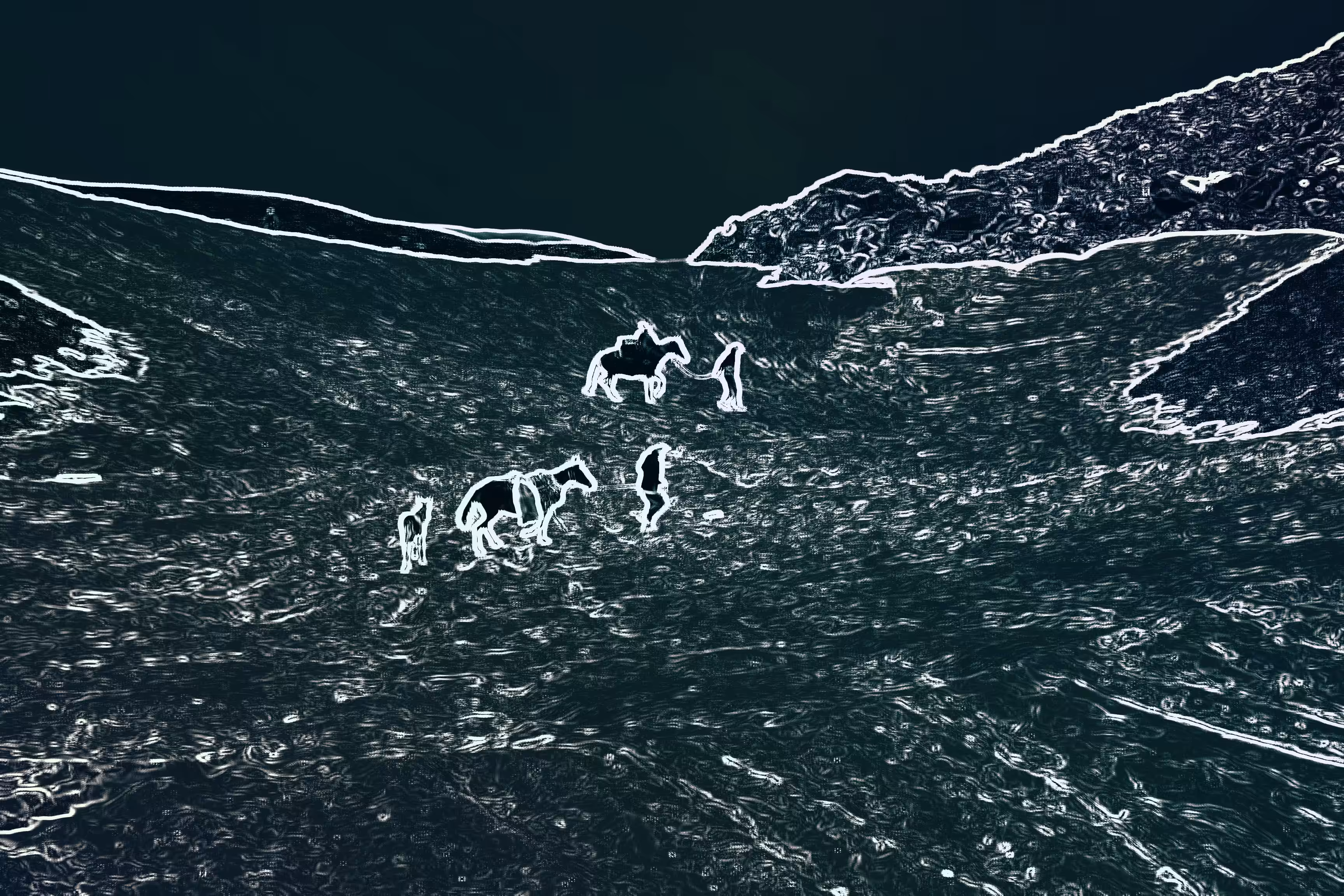 cyberspace at night