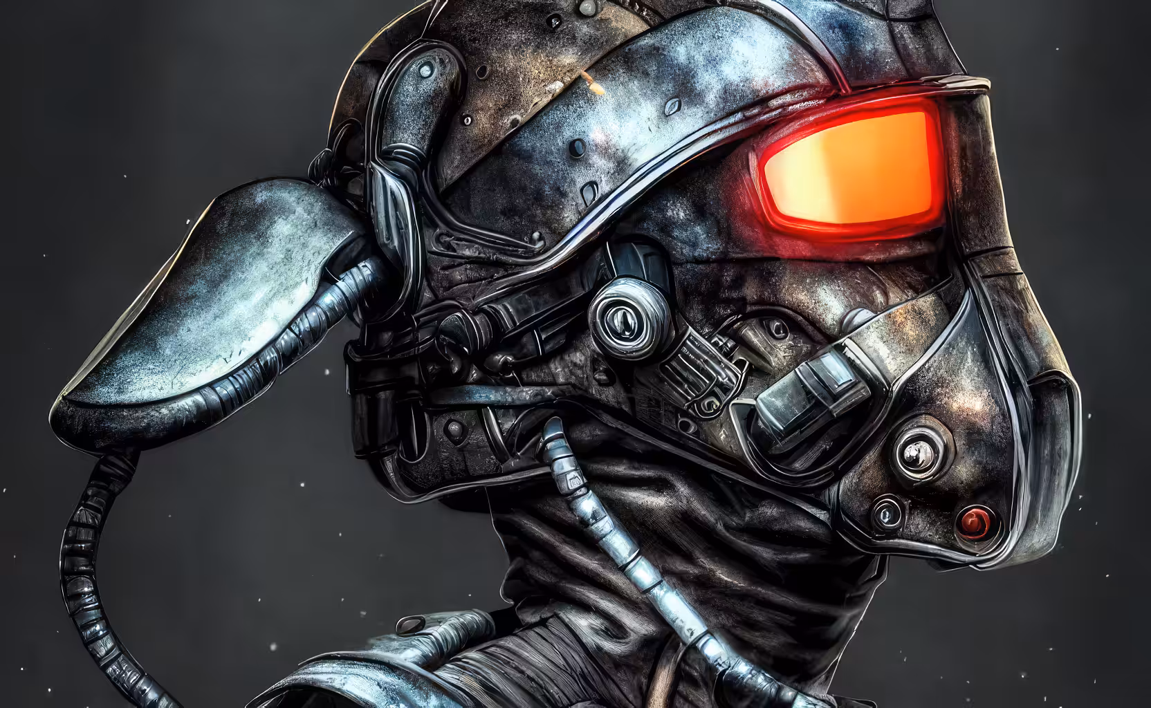 Helmet Clad Road Warrior