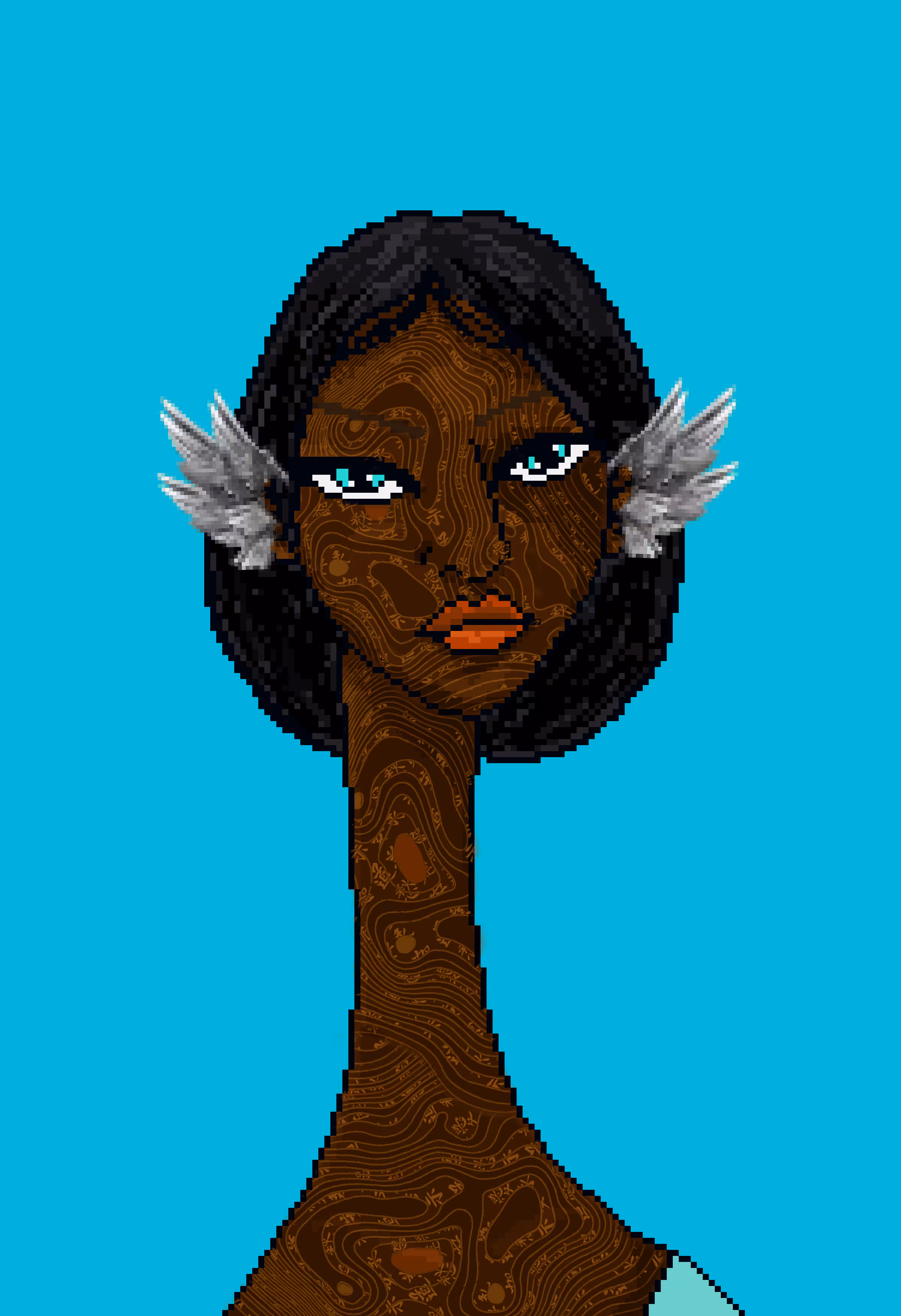 Pixel Lord Long Neckie Lady
