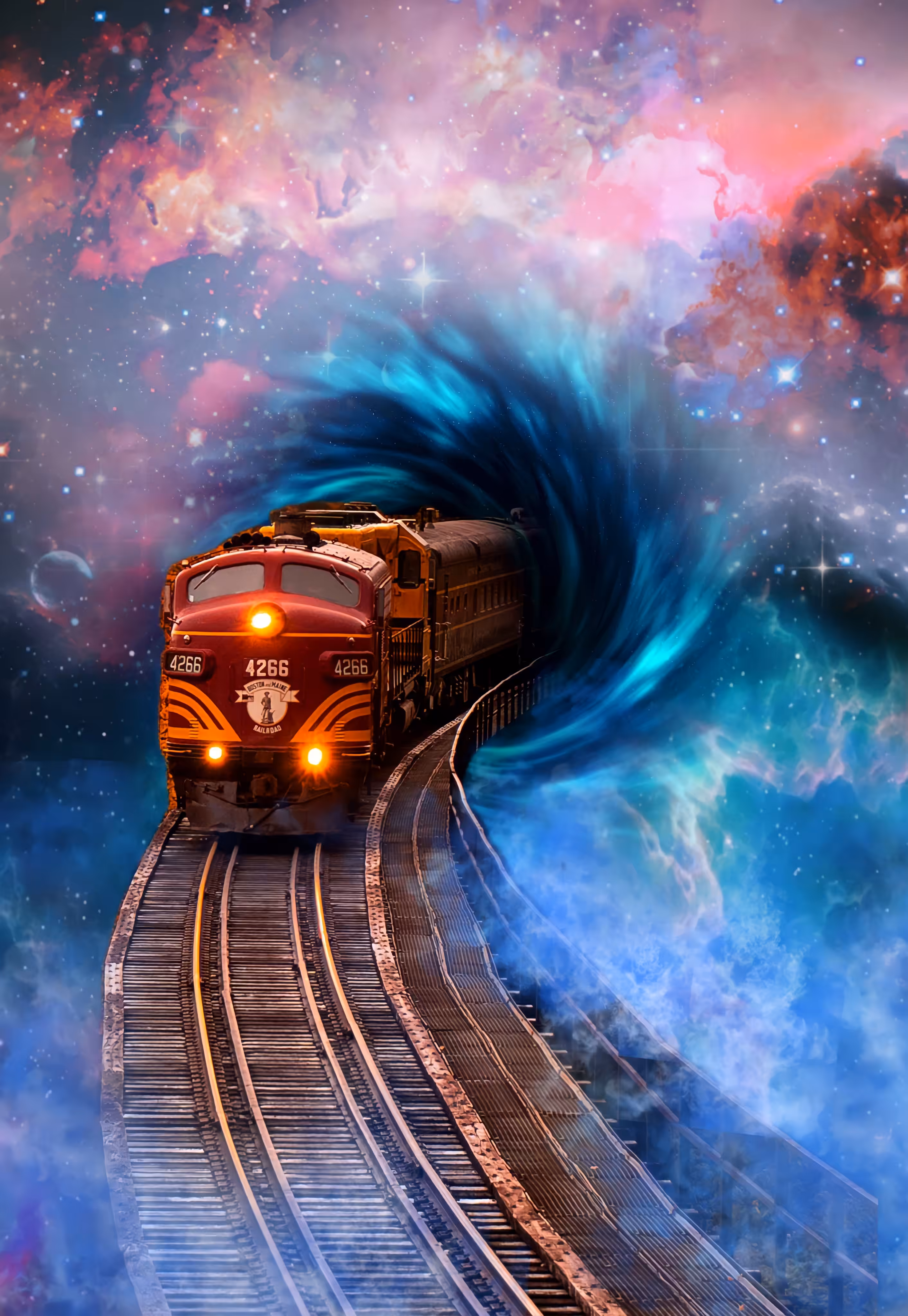 train above the clouds