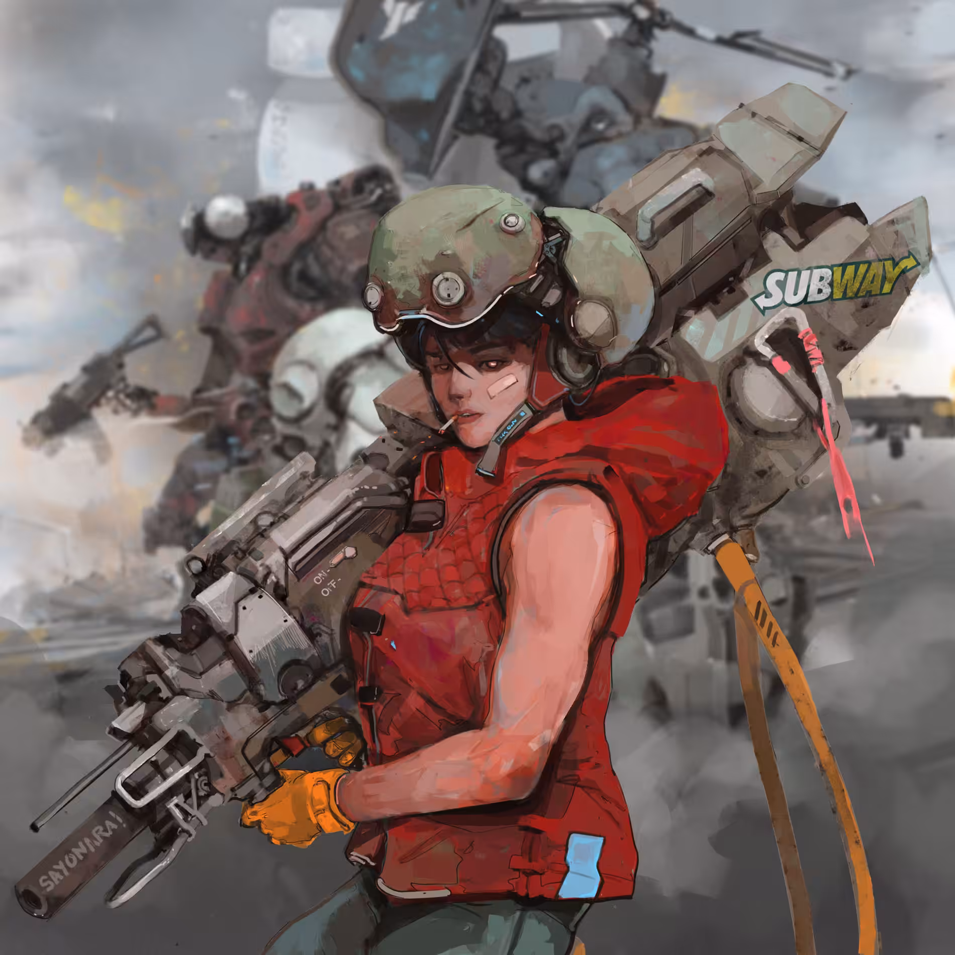 M56 mecha buster girl