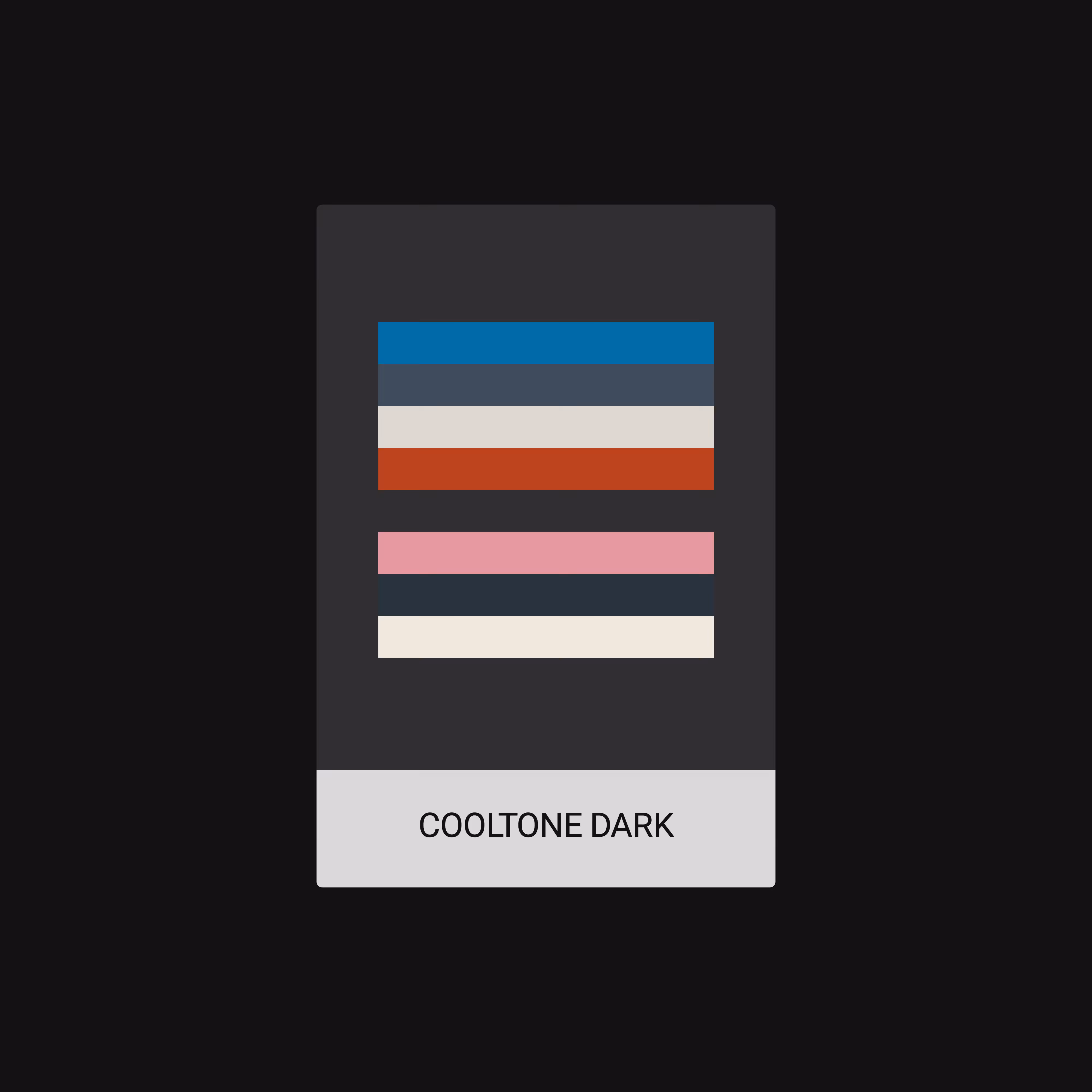 COOLTONE DARK (COLOR) [ART CARDZ]