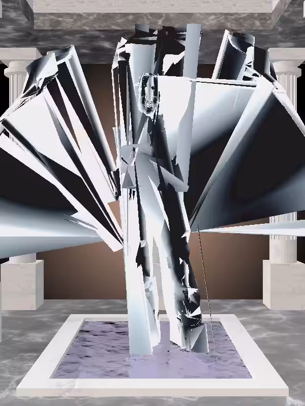 HeavenComputer: The Plotting Luminescent Chrome Woman #7126