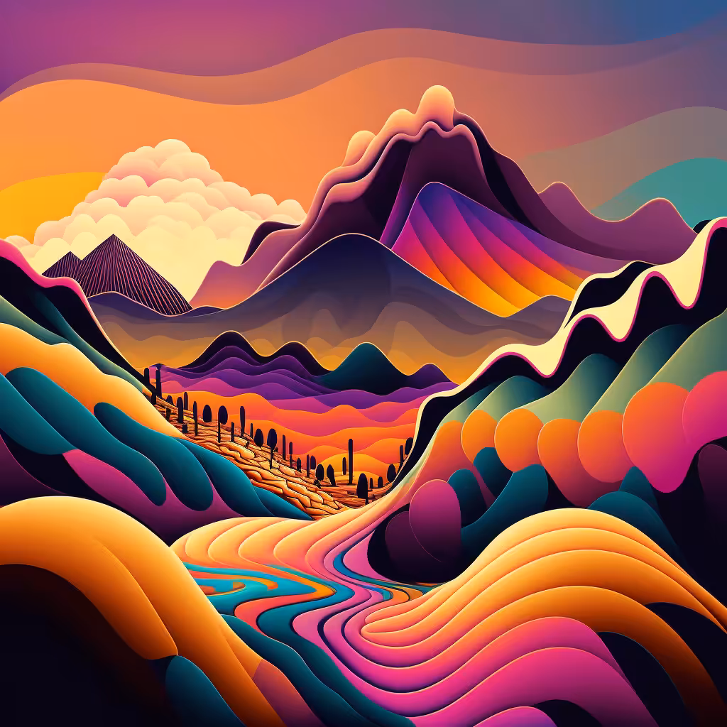 Psychedelic Landscape #50