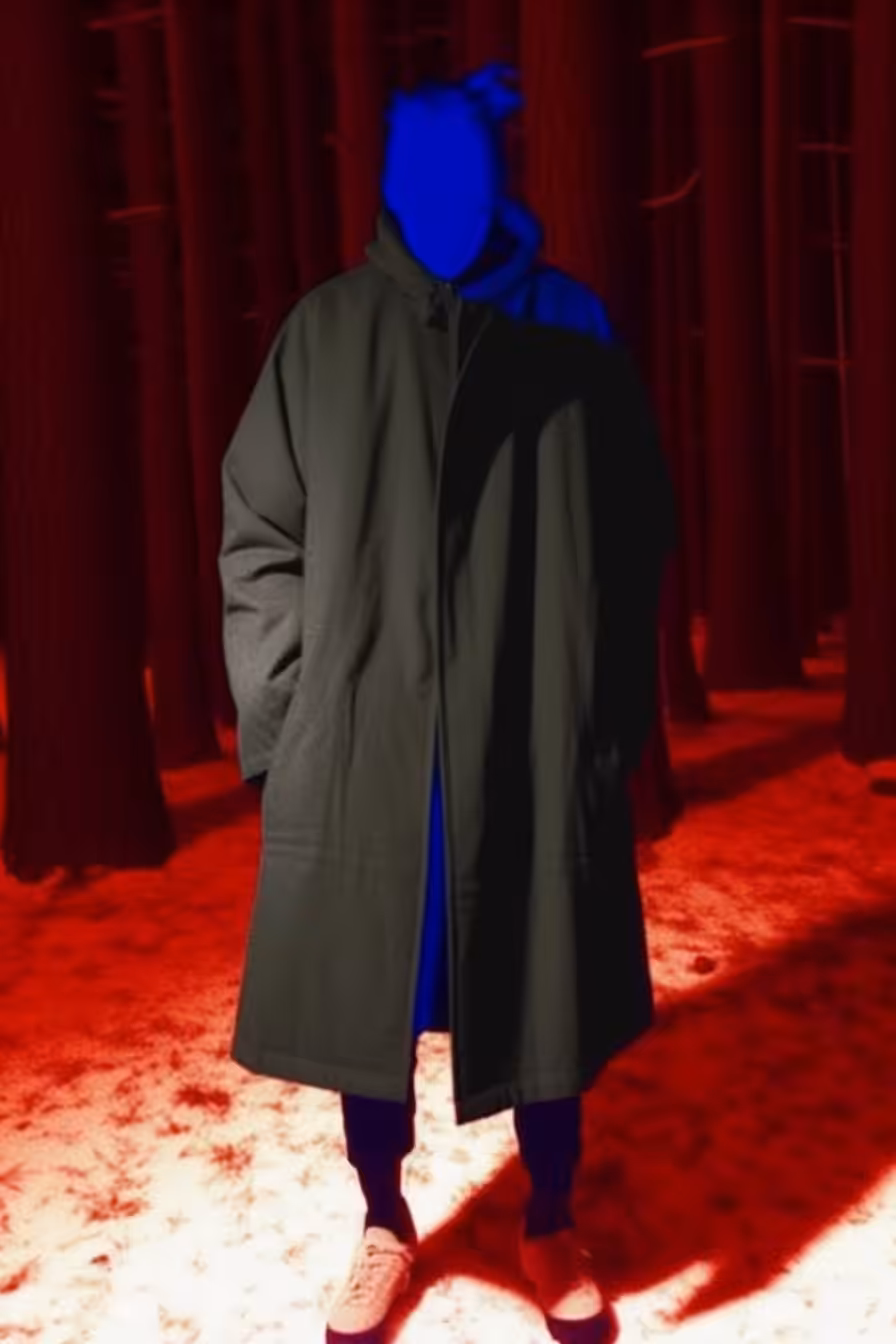 blue face