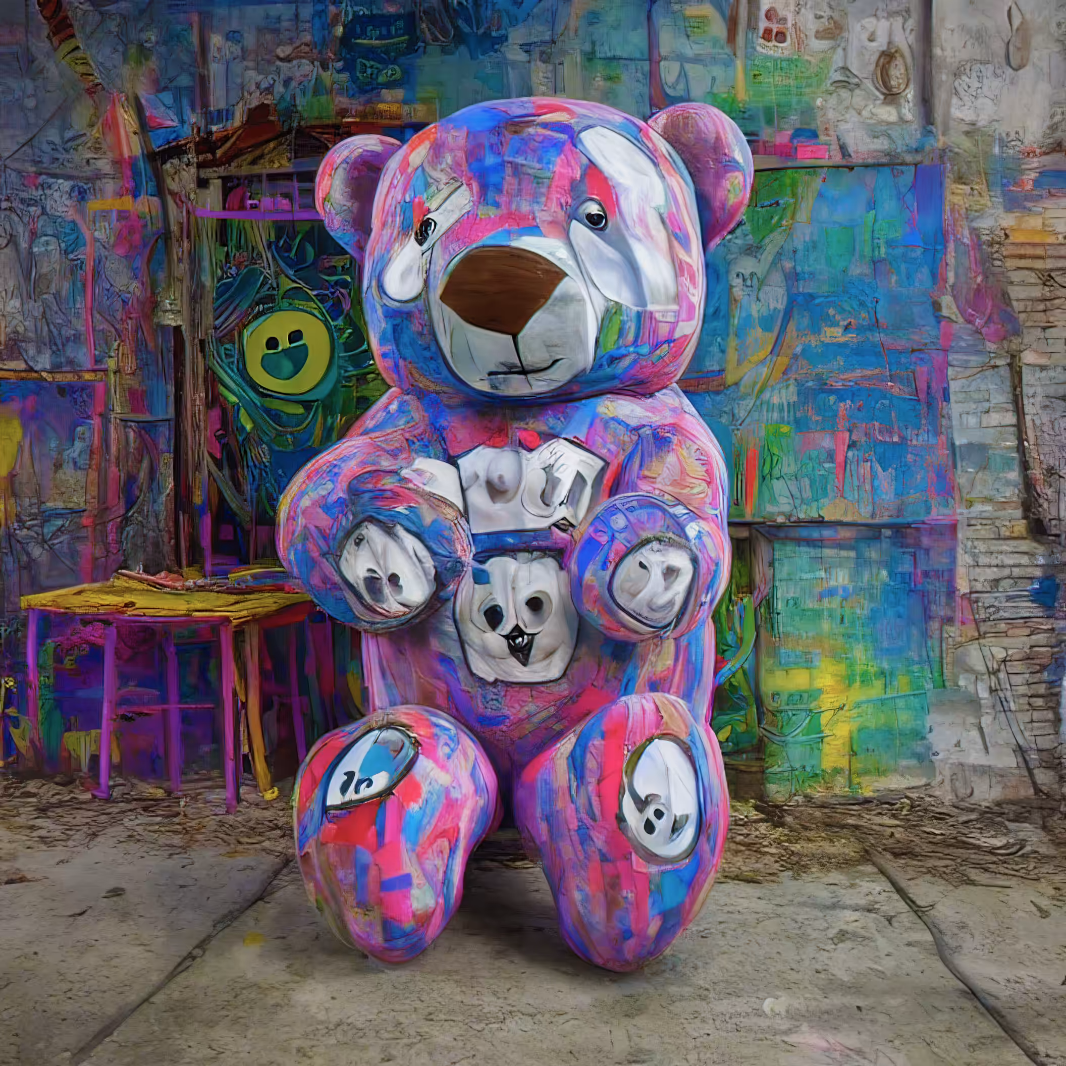 Ai Bear Art from GummyLSD: Bipolar Bob