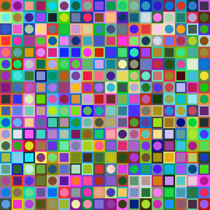 Square Dot Composition #174