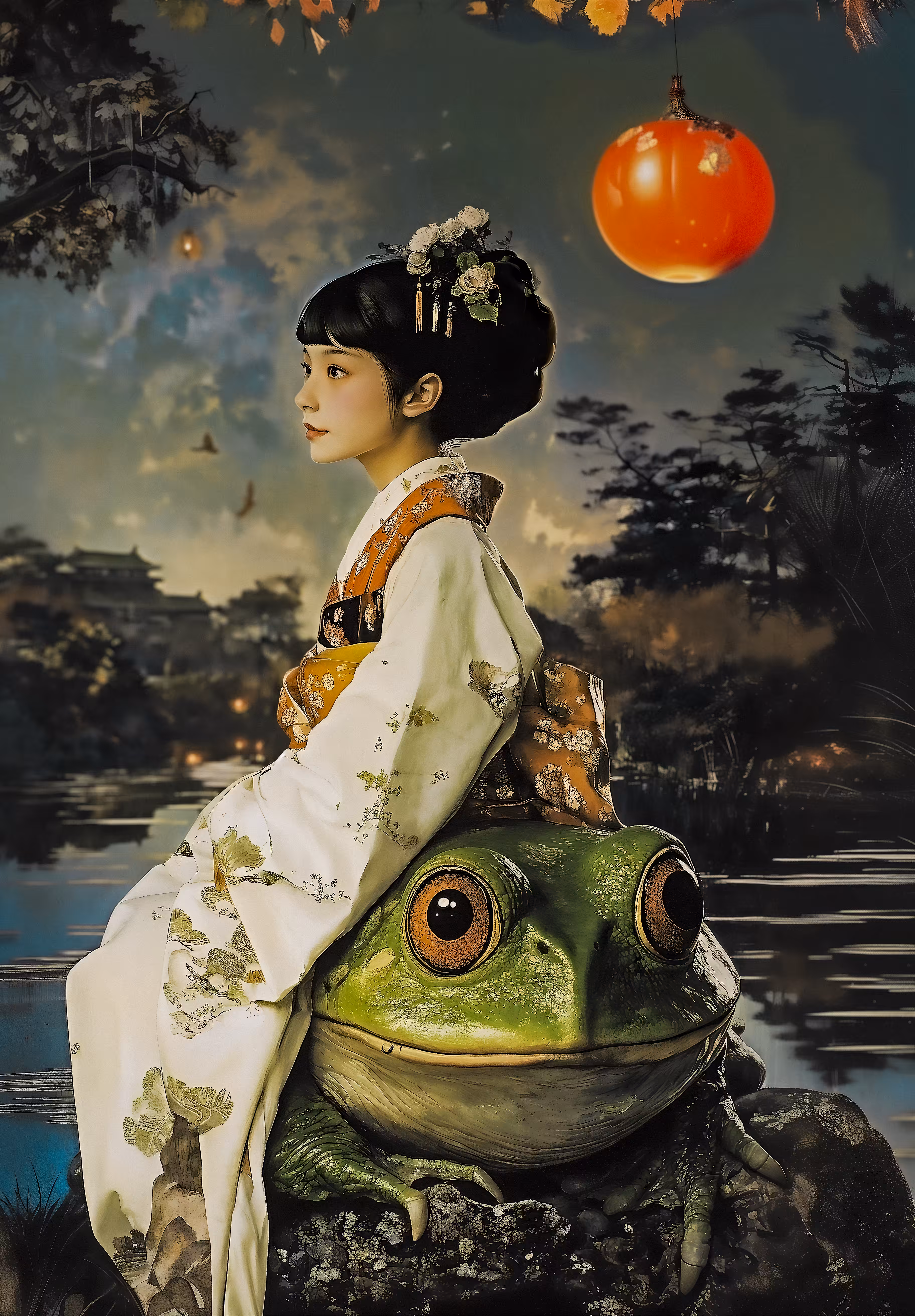 A Lantern a Princess and the Frog She Loves