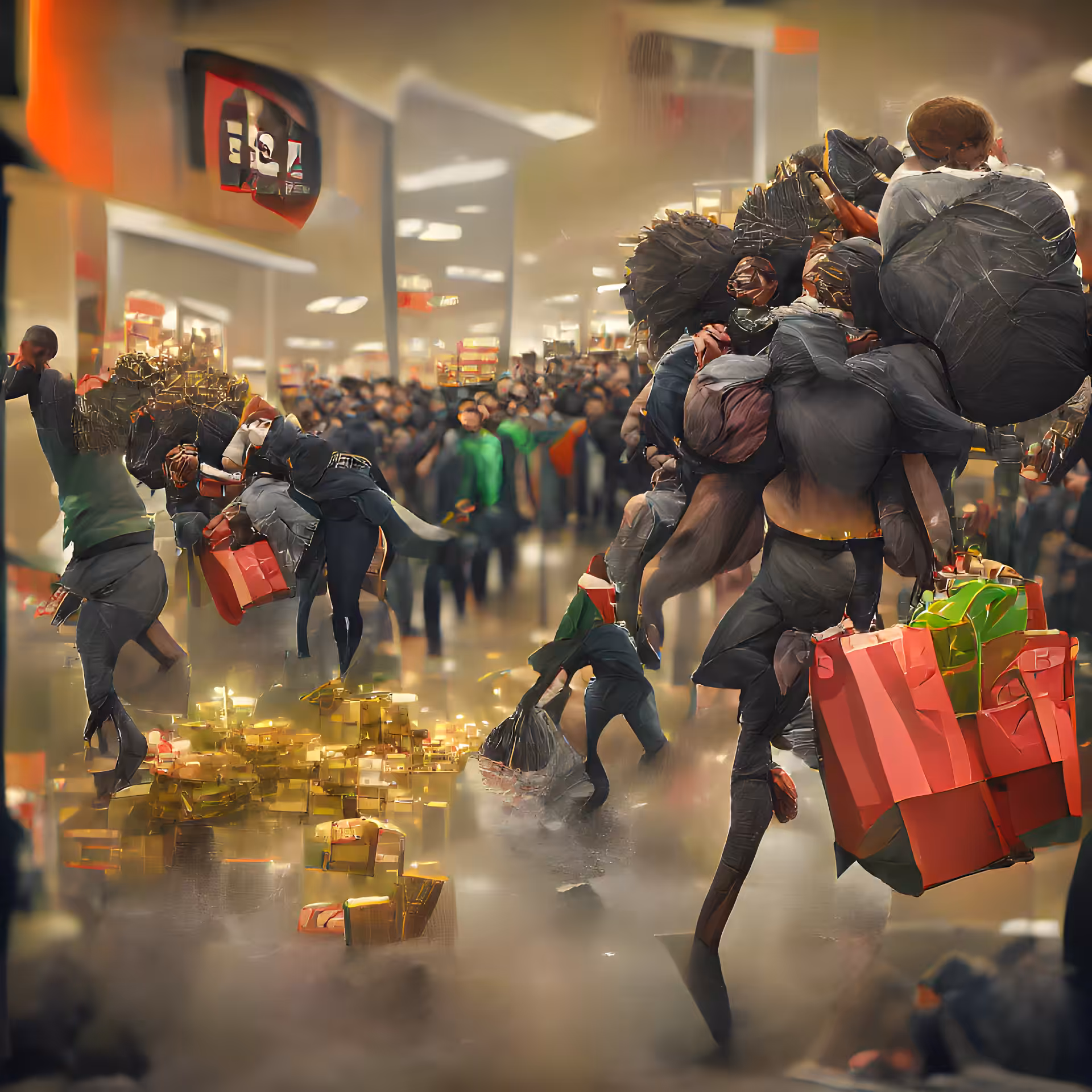 shopping frenzy