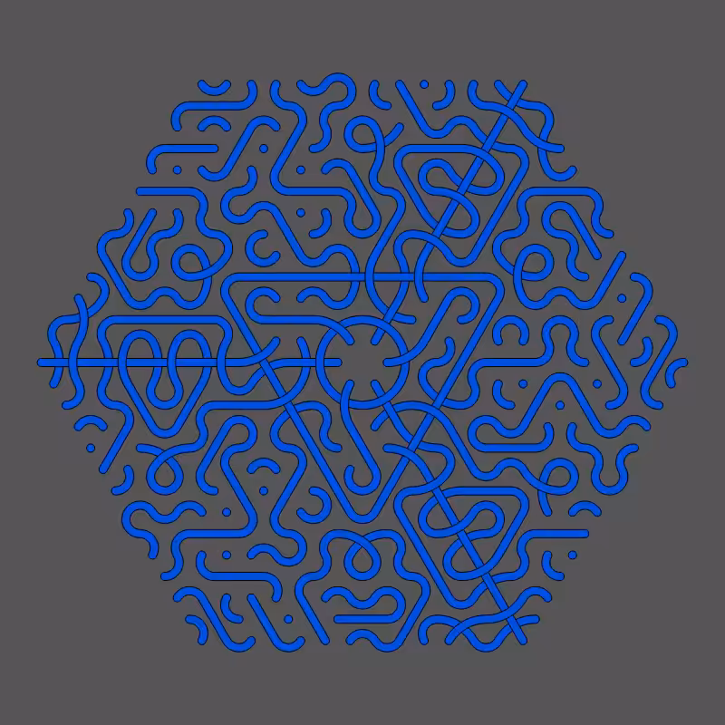 Threefold Symmetry - Dark Variations #355