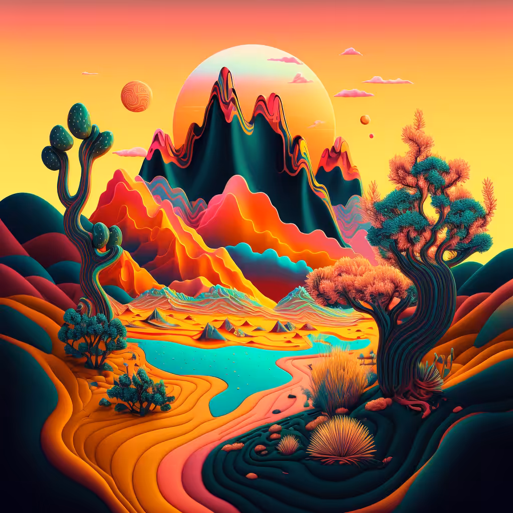 Psychedelic Landscape #98