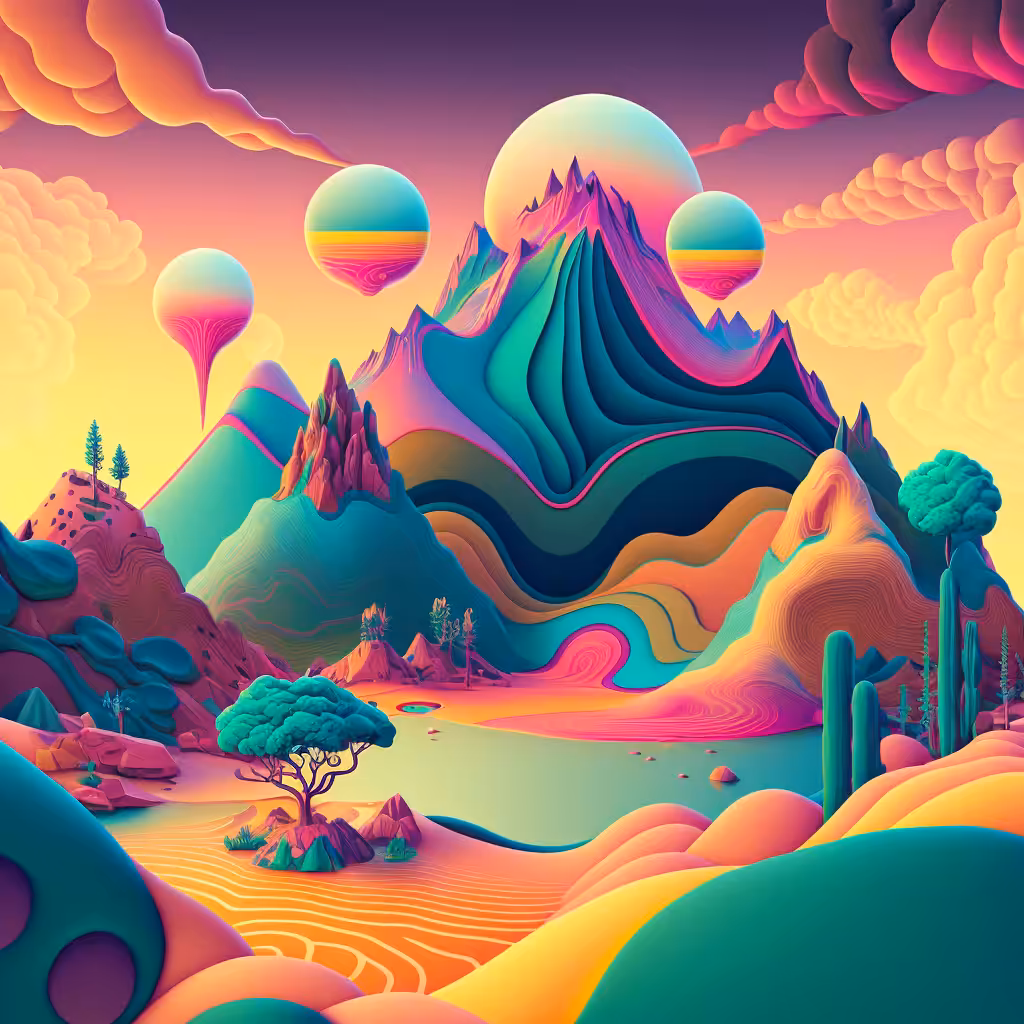 Psychedelic Landscape #55