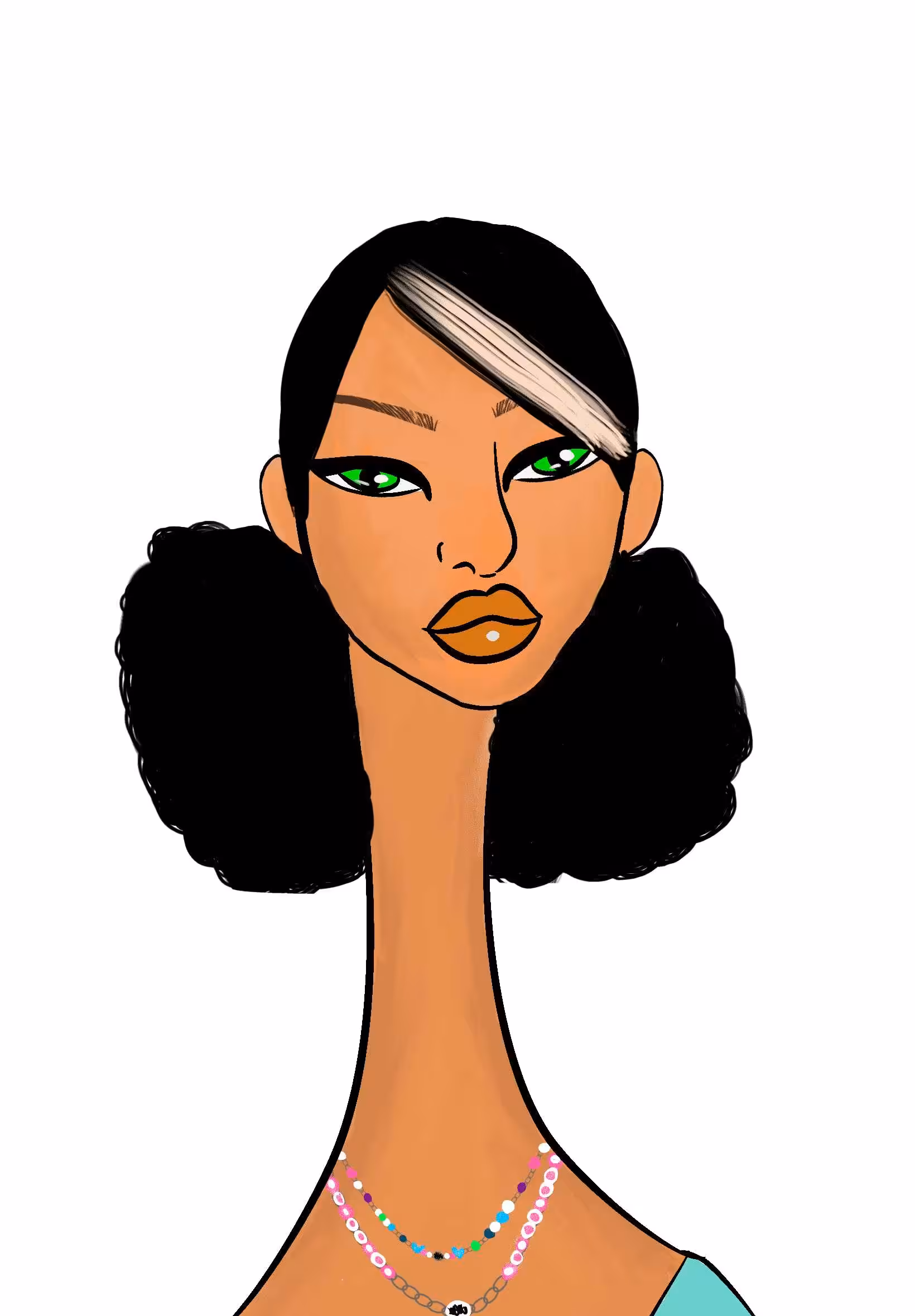 Long Neckie Ladies: Long Neckie Lady #2117