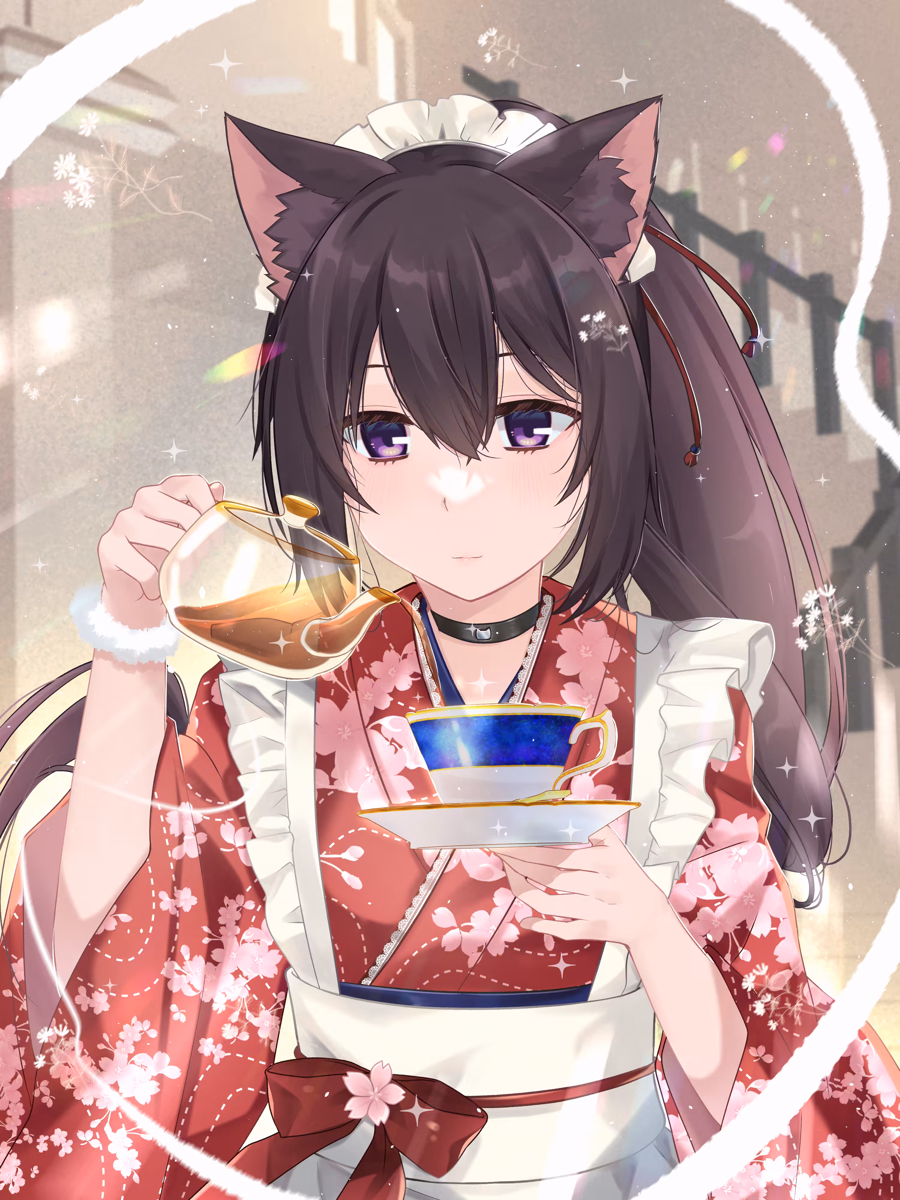 Kitten's Tea Time