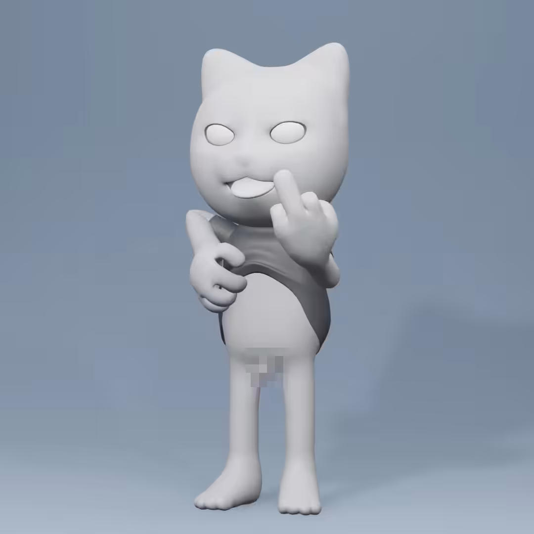 K-C — pee with the middle finger