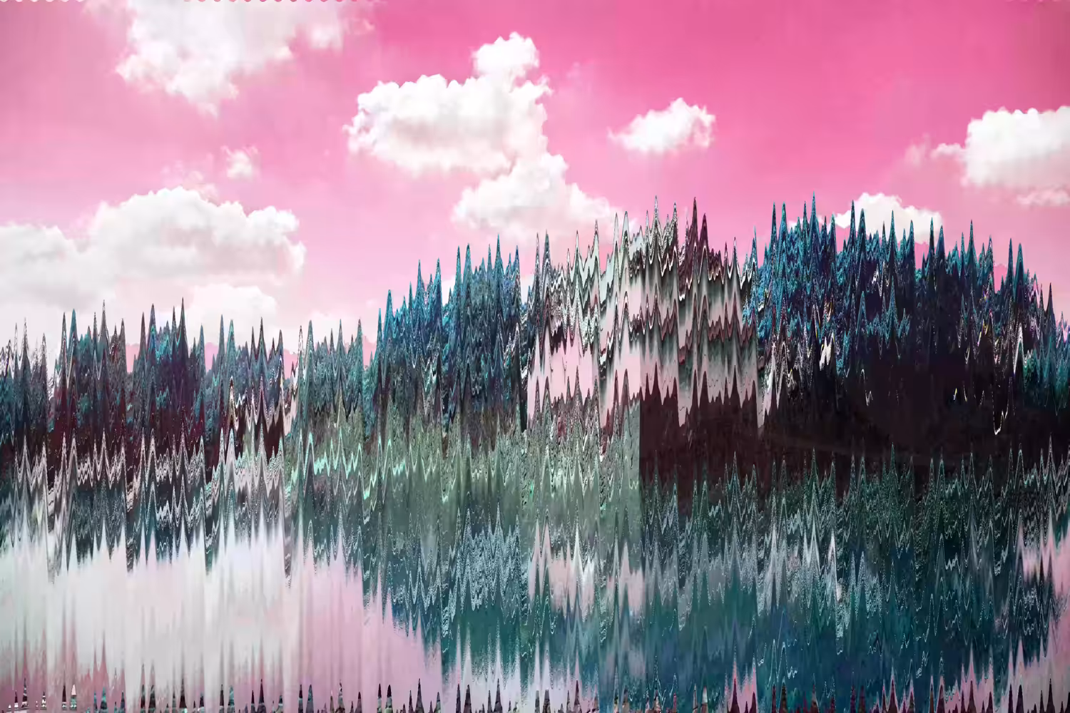 Glitched Japanese Dreamscape
