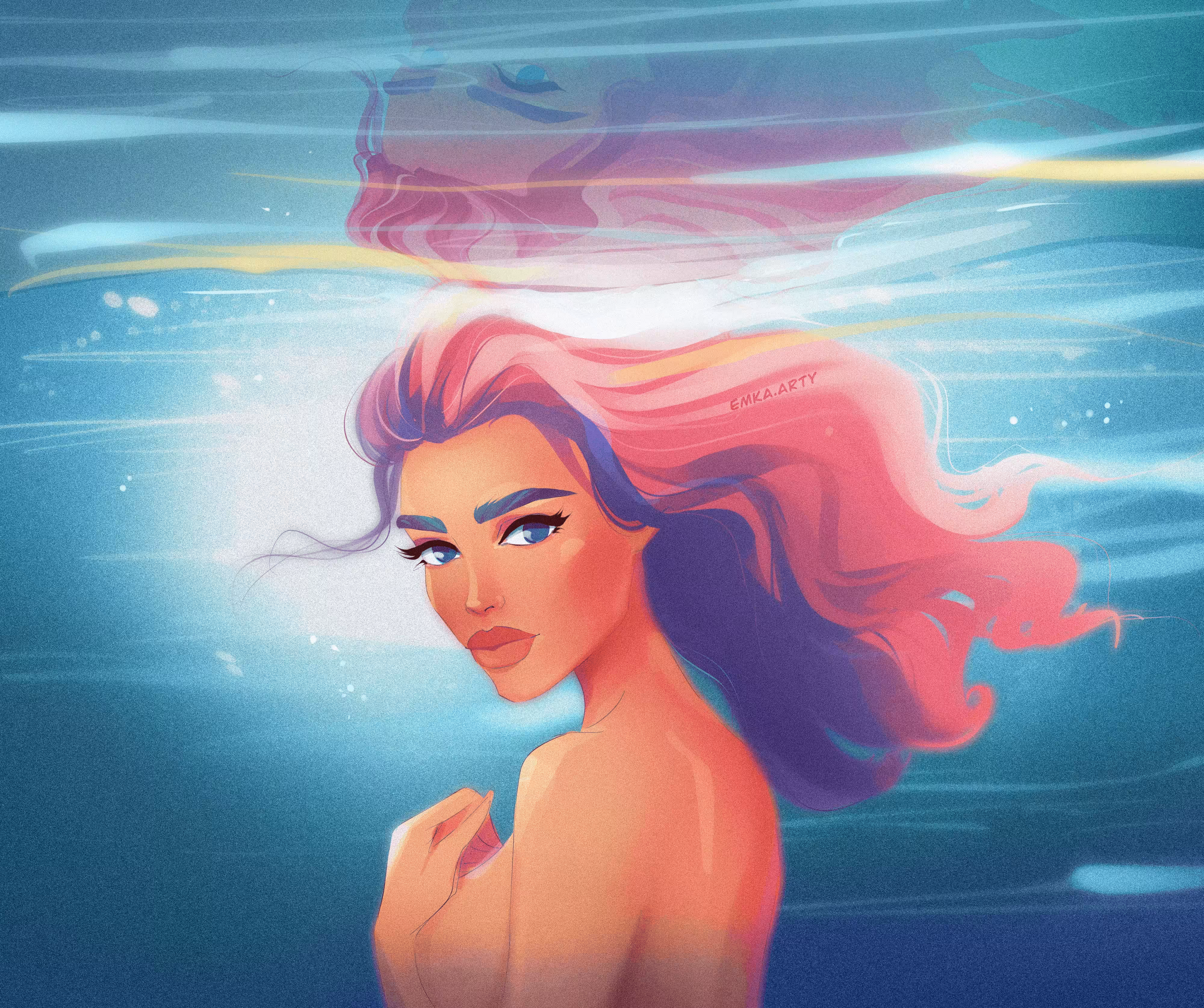  under the water