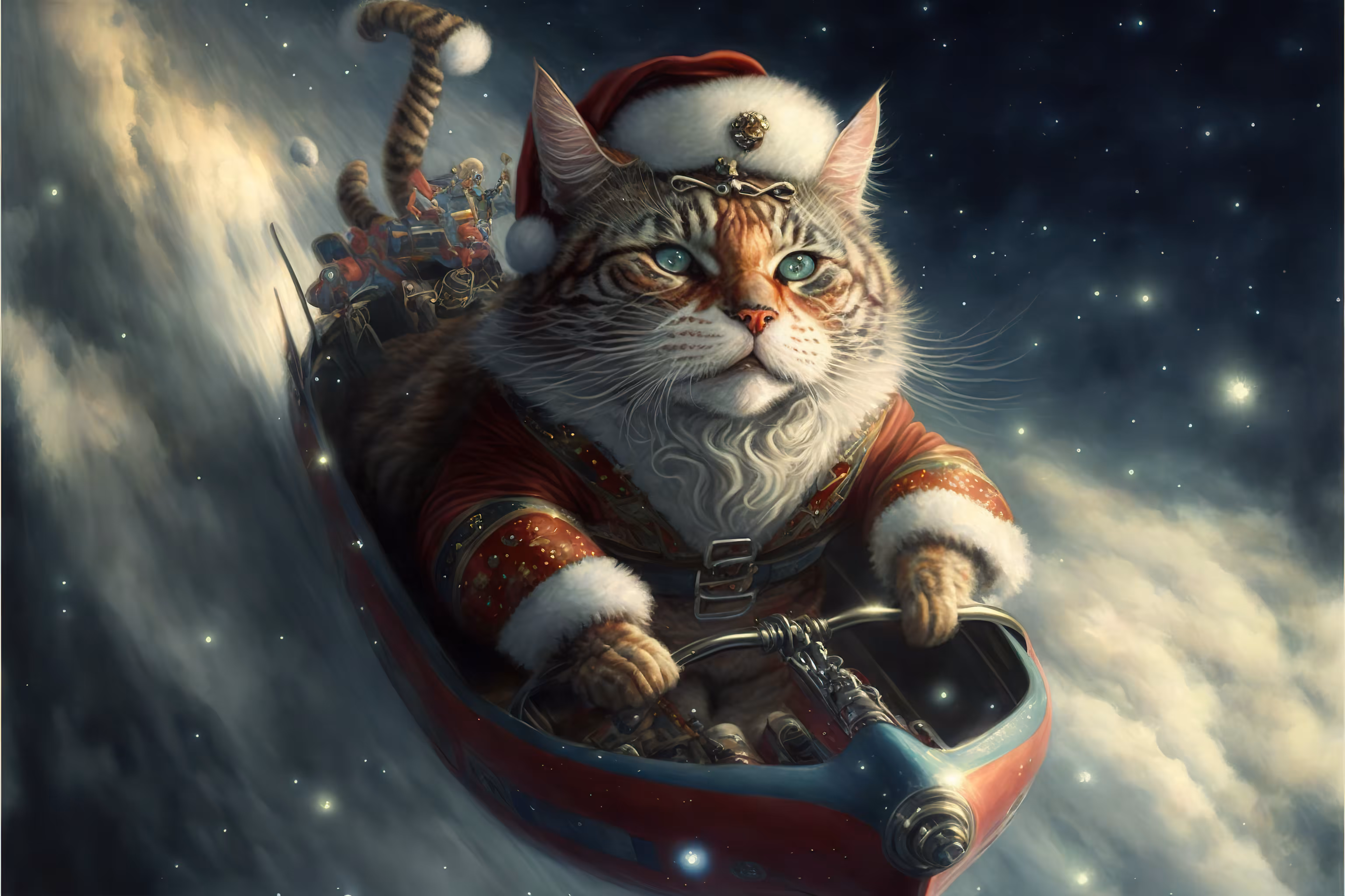 The Fantastic Santa Claus Cat