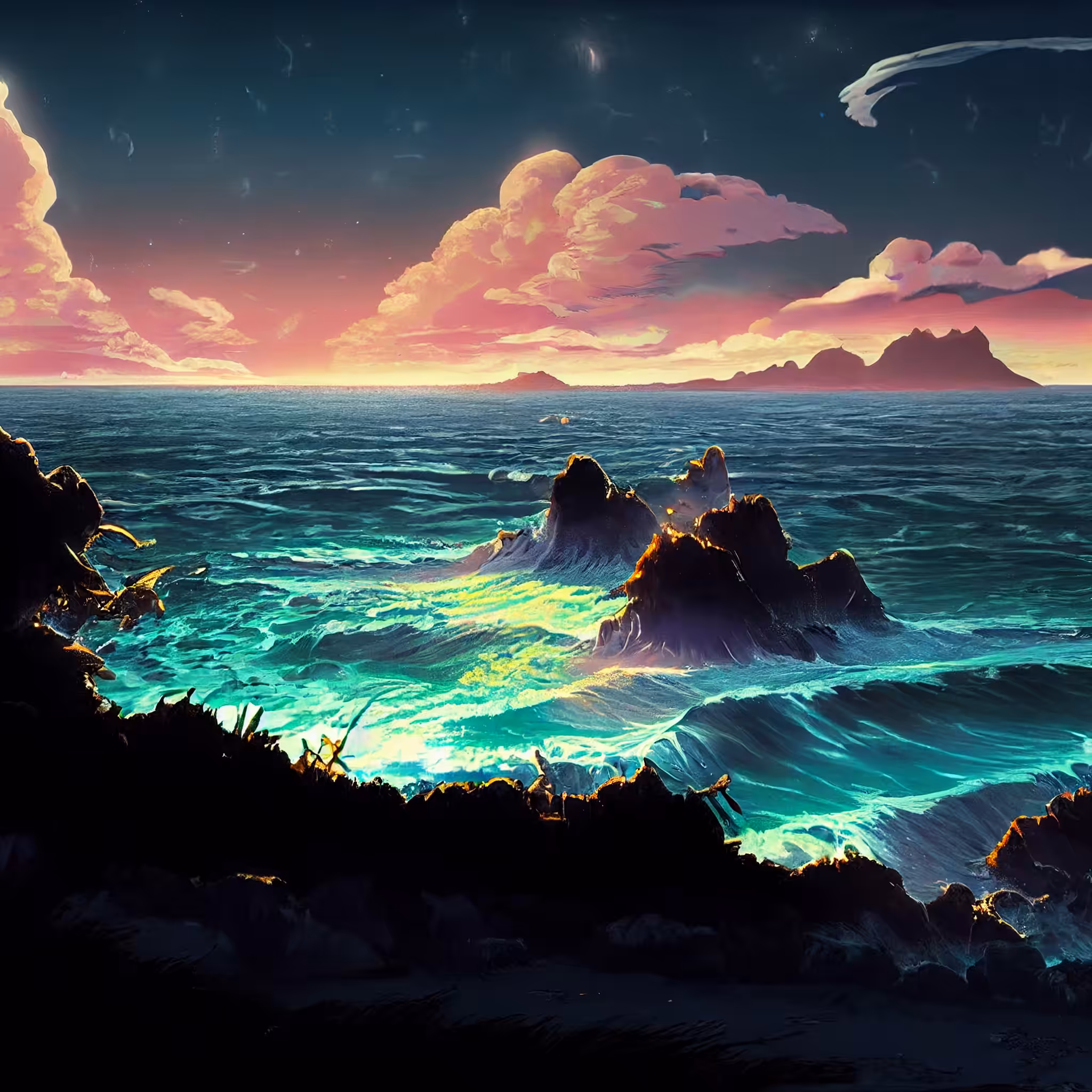 the vibrant shore