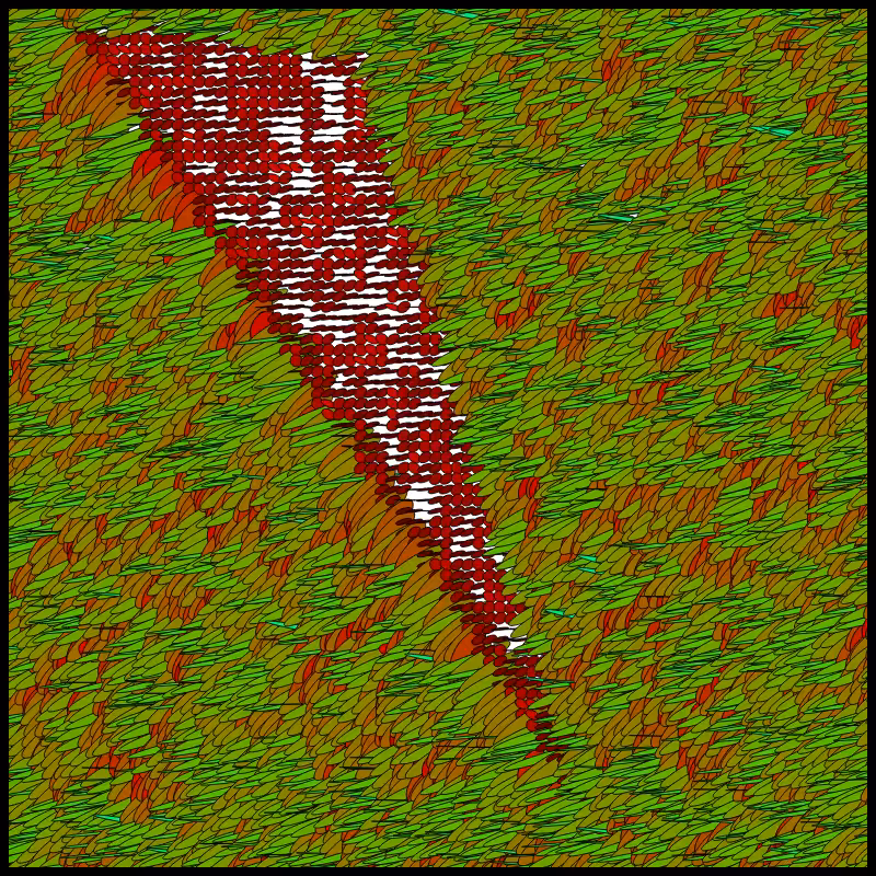 Flow Field Circles Triangle #101