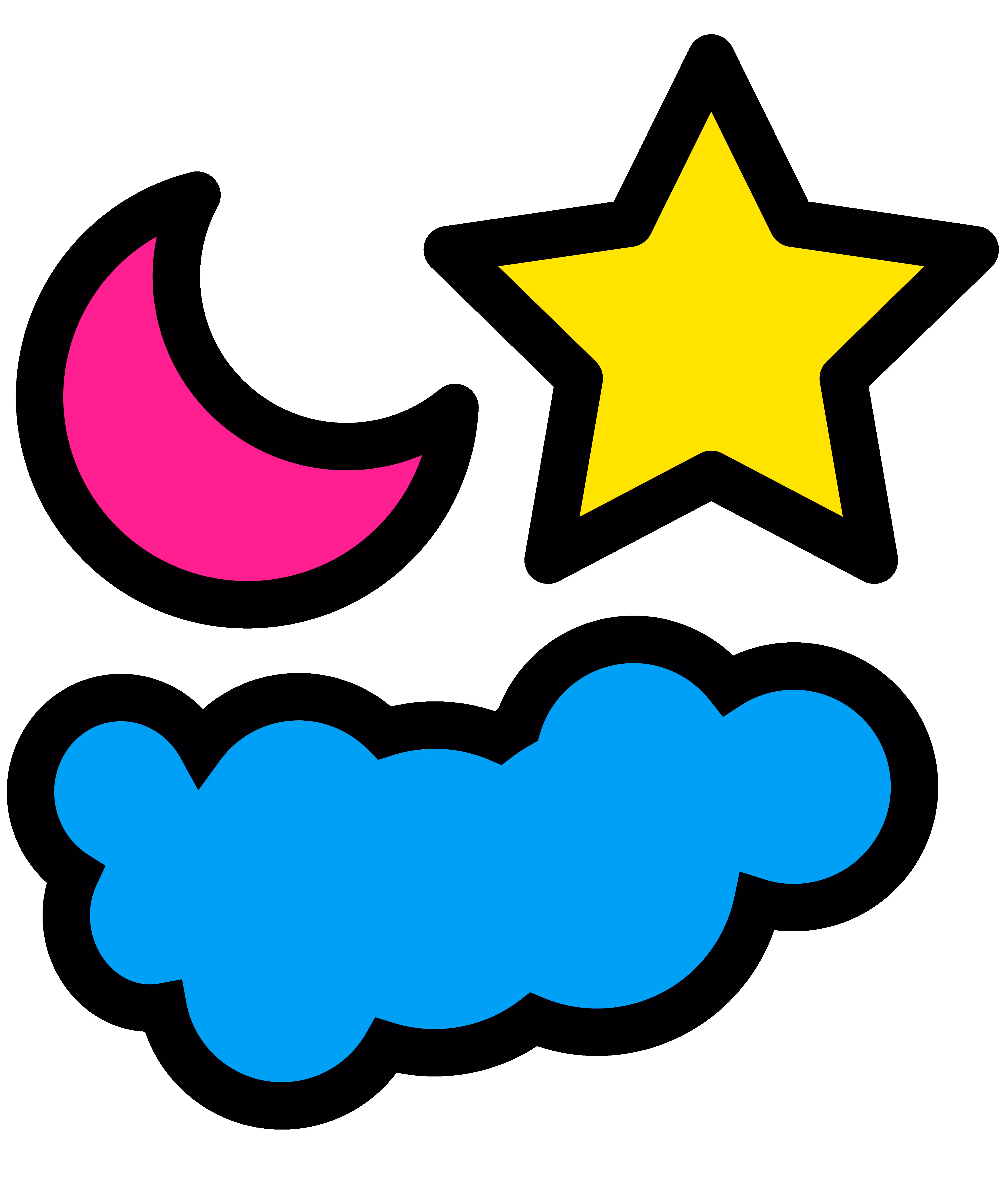 Moon Star Cloud