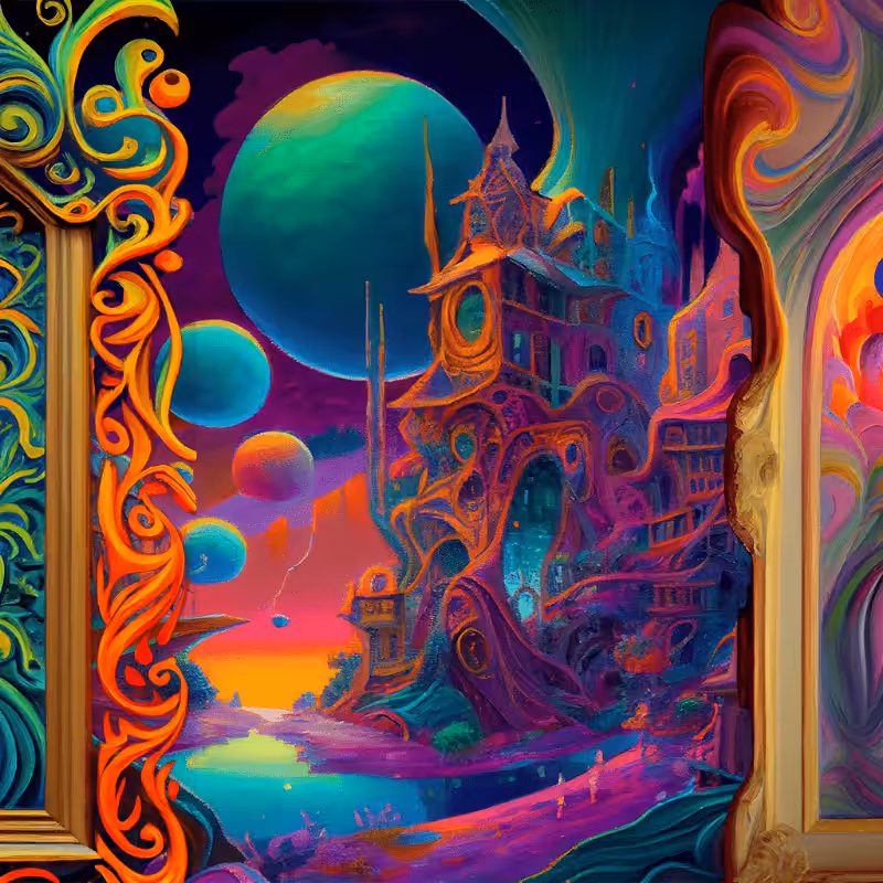 AI Psychedelic City #9