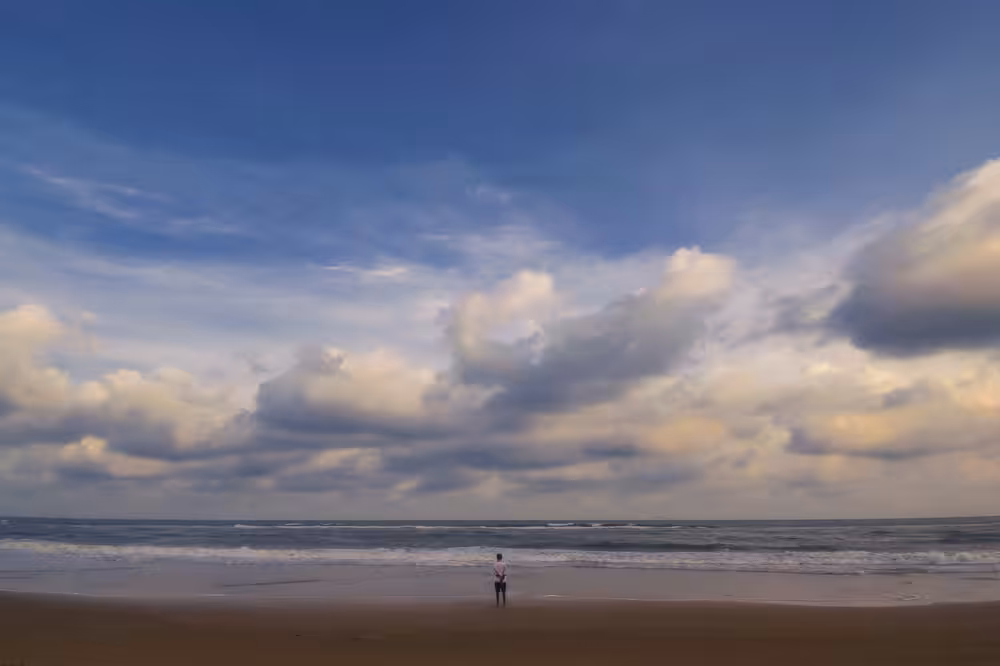 Man looking at Sea