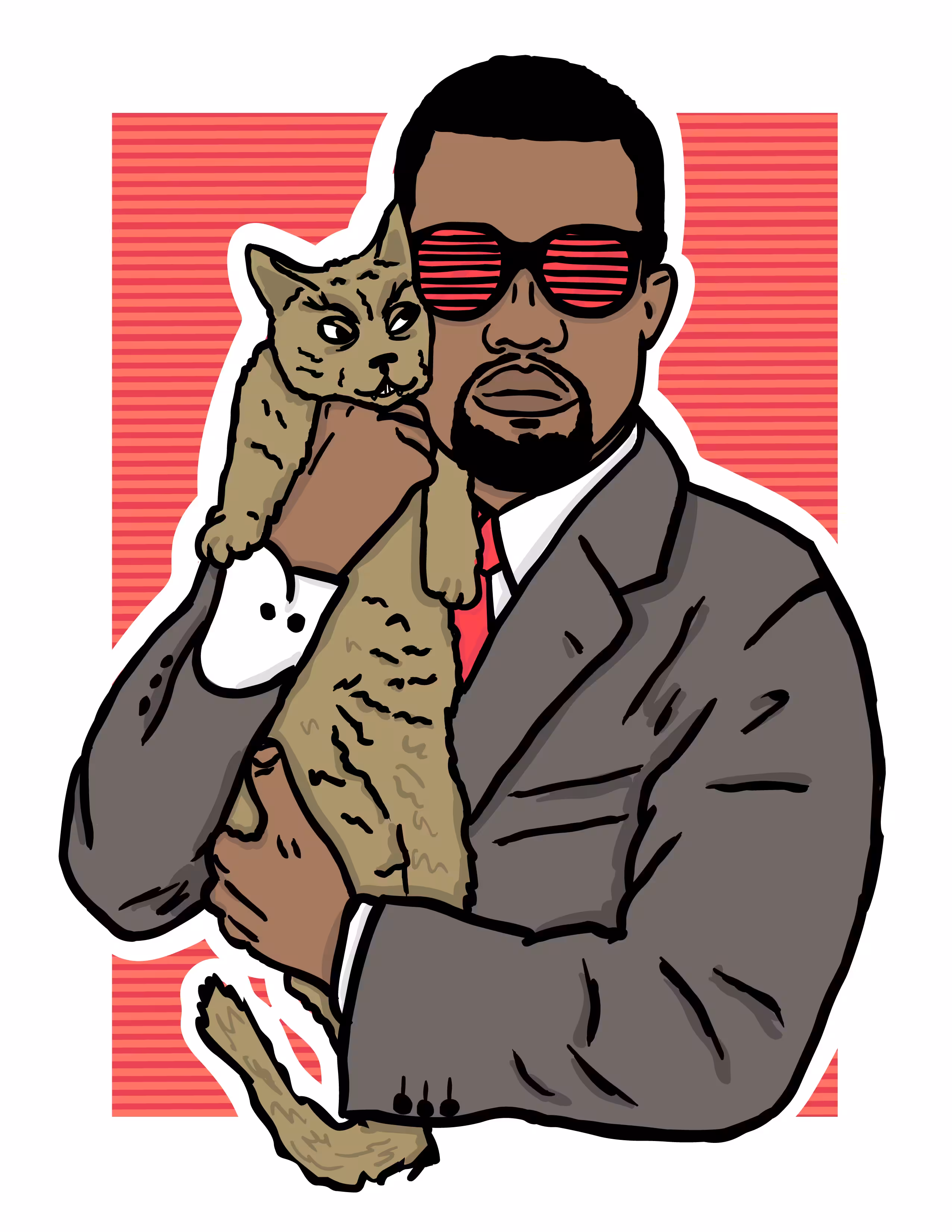 Rappers and Cats: Kanye West