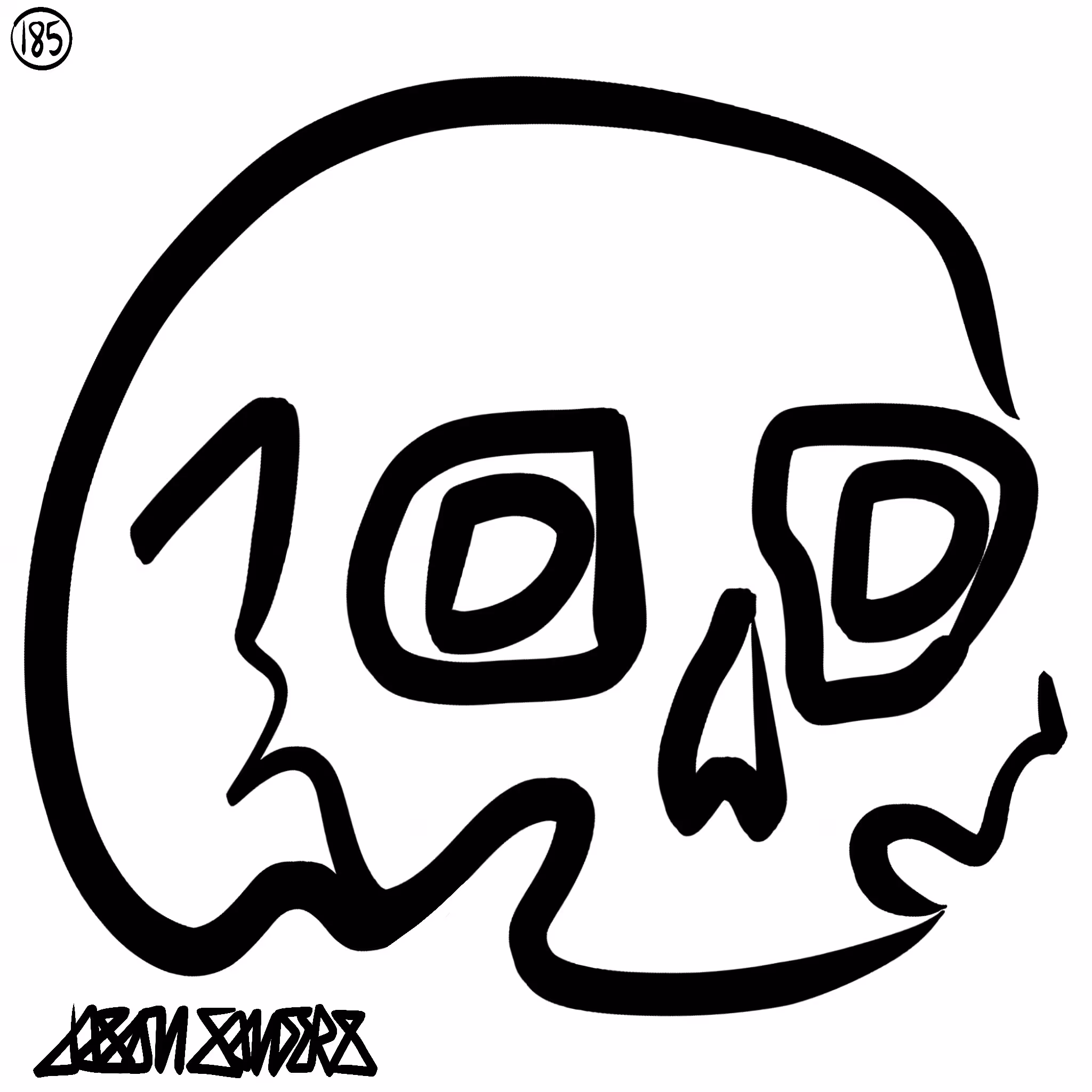 Skull Lines “Twenty-Eight” By DrainedEye | #185