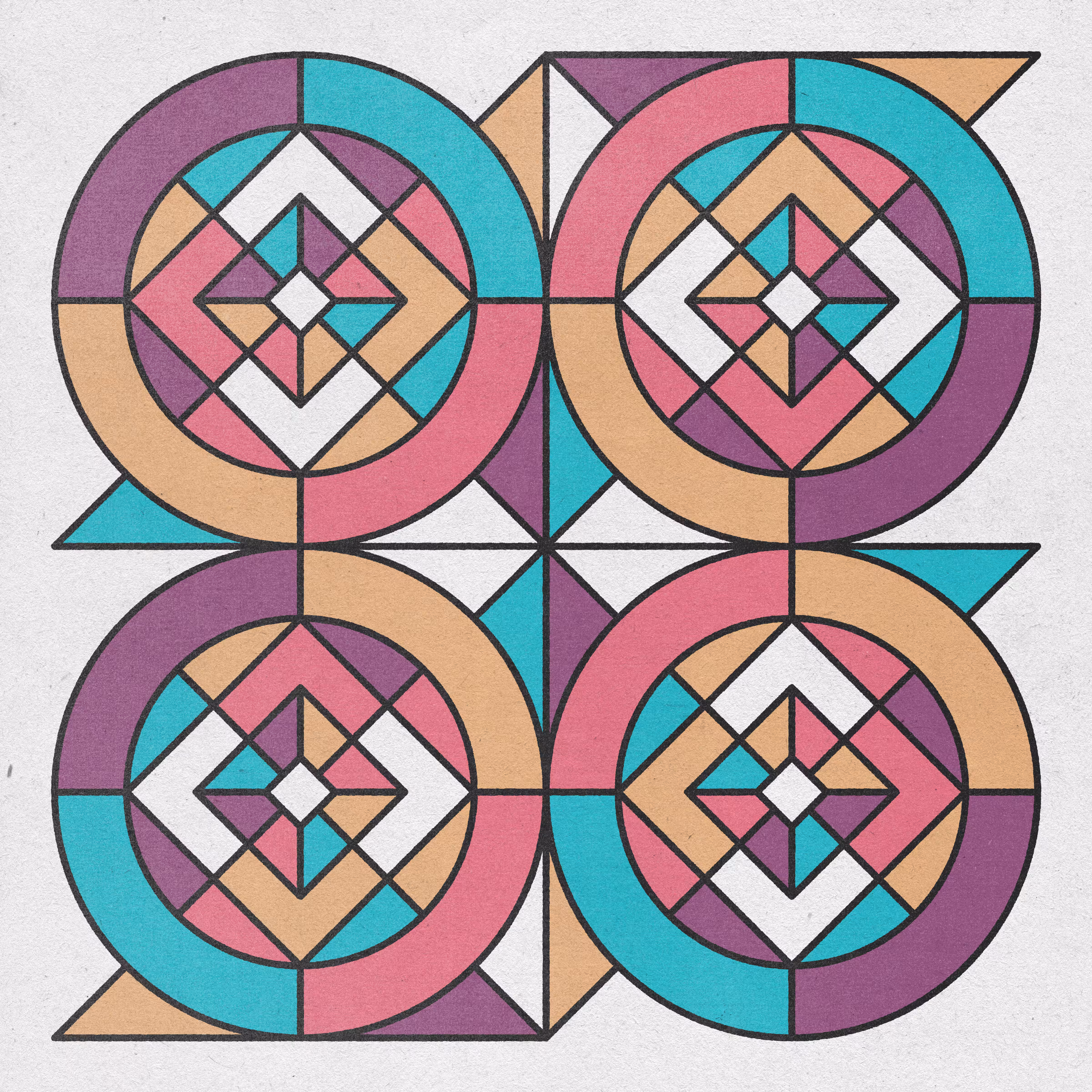 Geometric Stained Glass Dreams