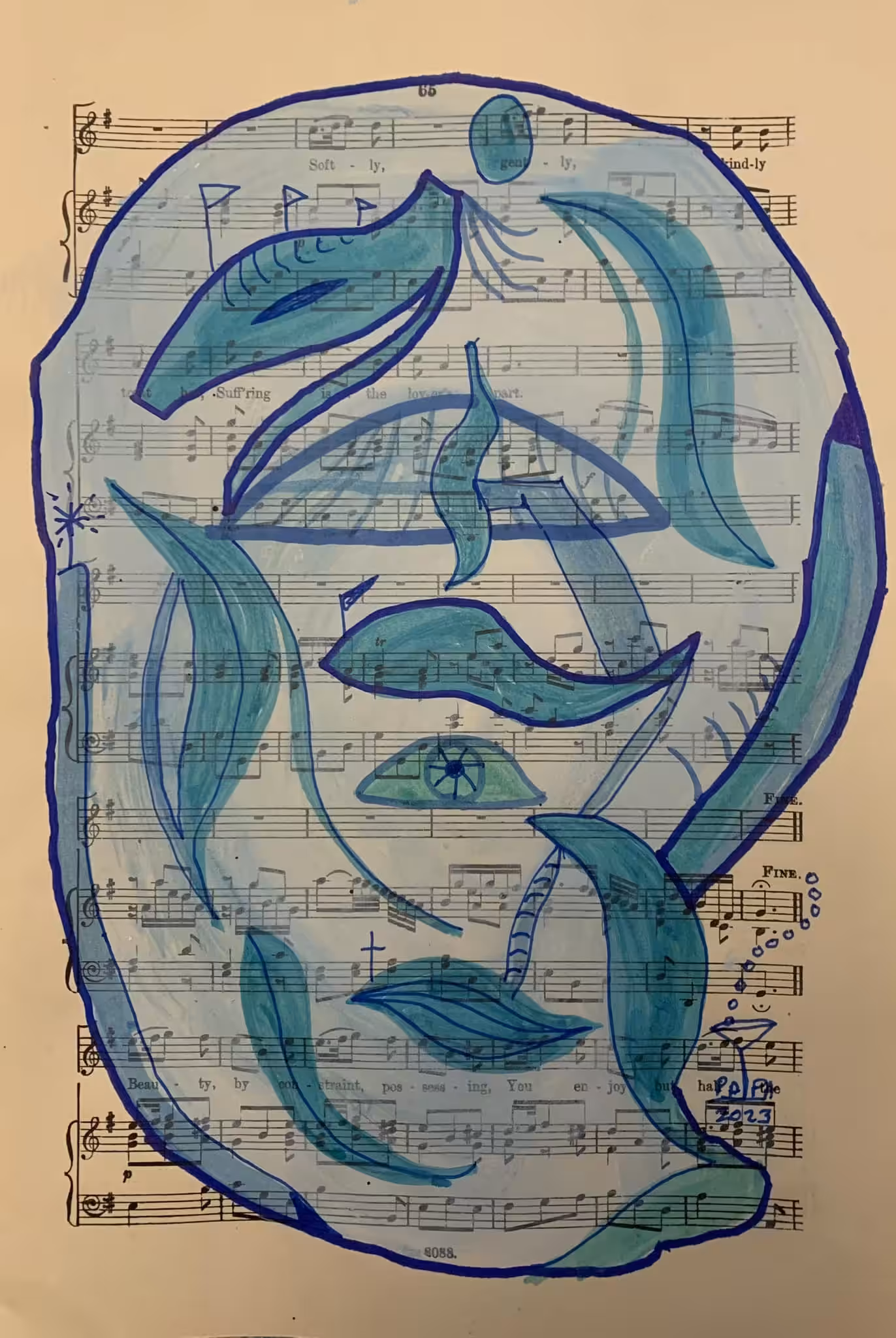 Blue Fish Pond