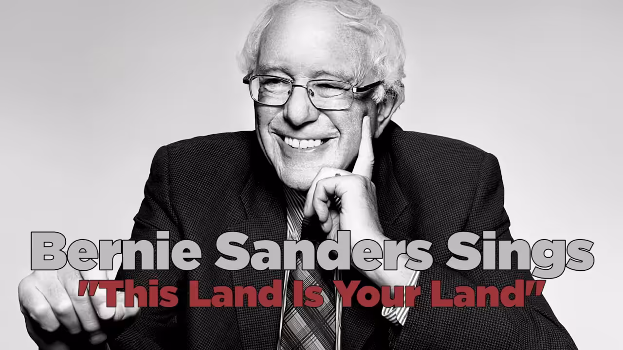 Bernie Sings “This Land is Your Land” with 12 Year Old Rapper BERNIEBOY